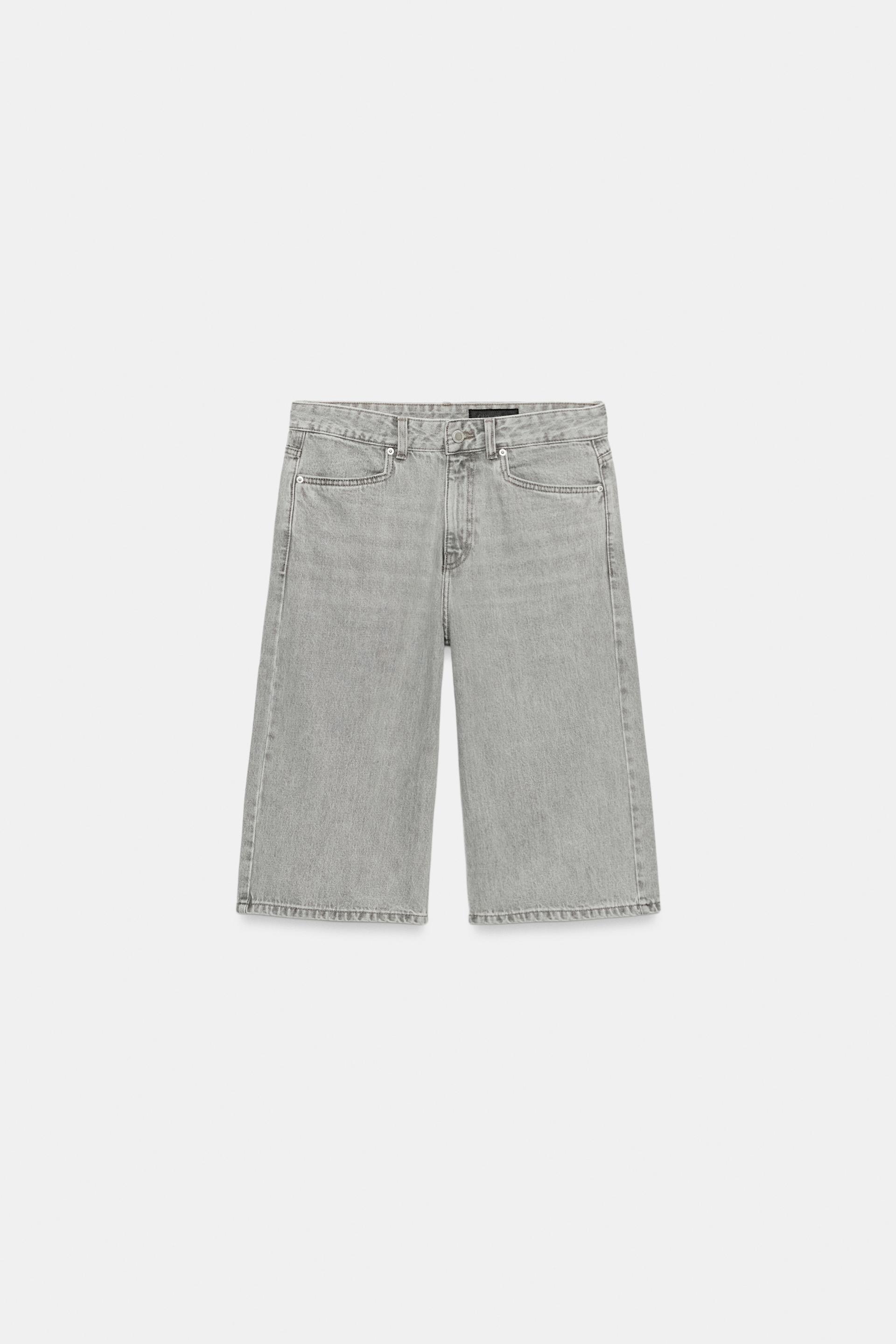 MID-RISE DENIM SHORTS ZW COLLECTION by ZARA