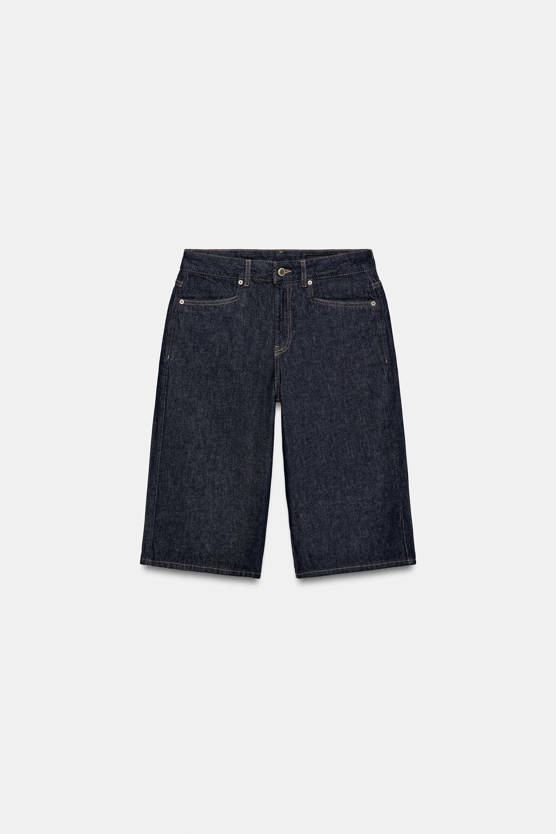 MID-RISE DENIM SHORTS ZW COLLECTION by ZARA