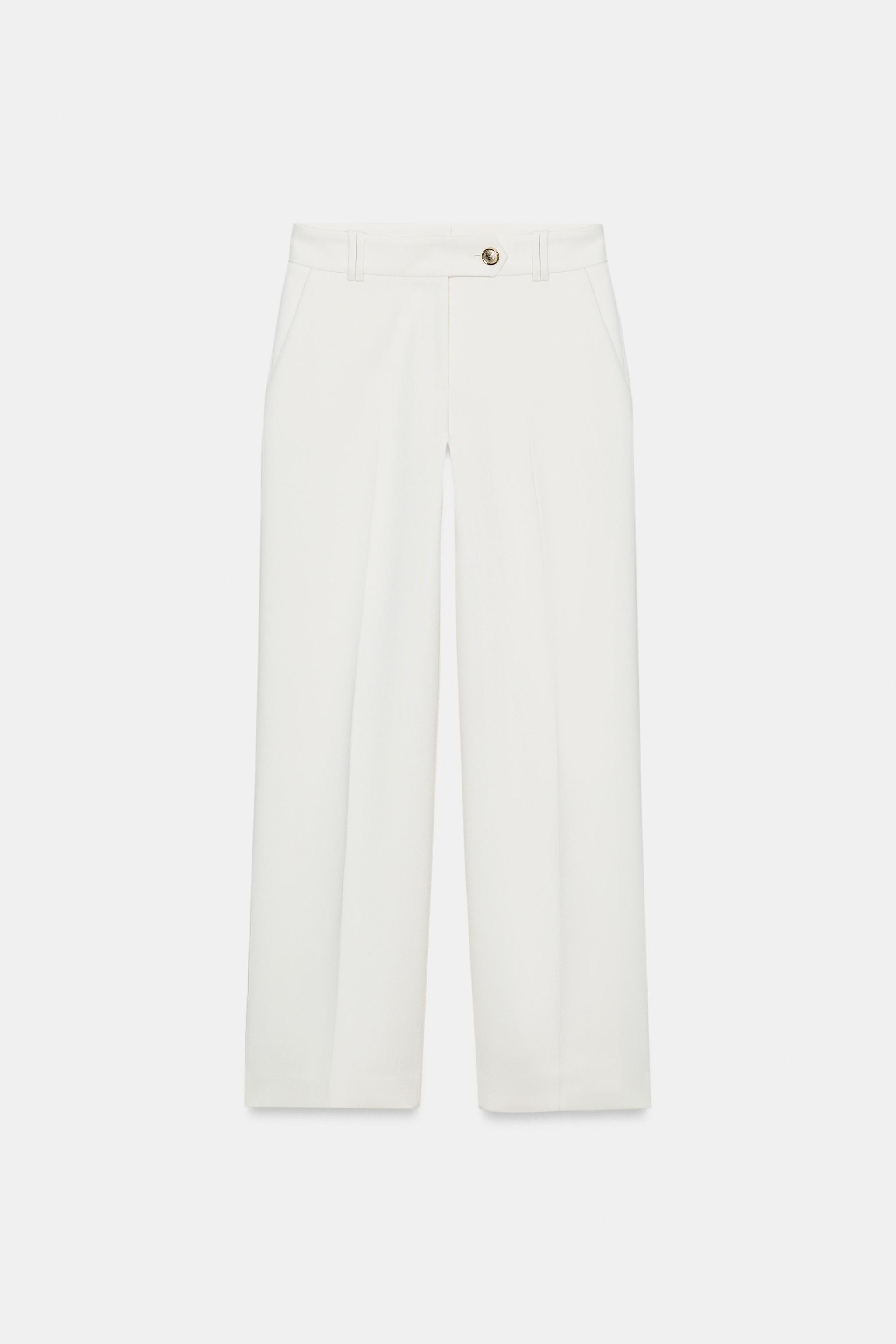 MID-RISE STRAIGHT LEG PANTS by ZARA
