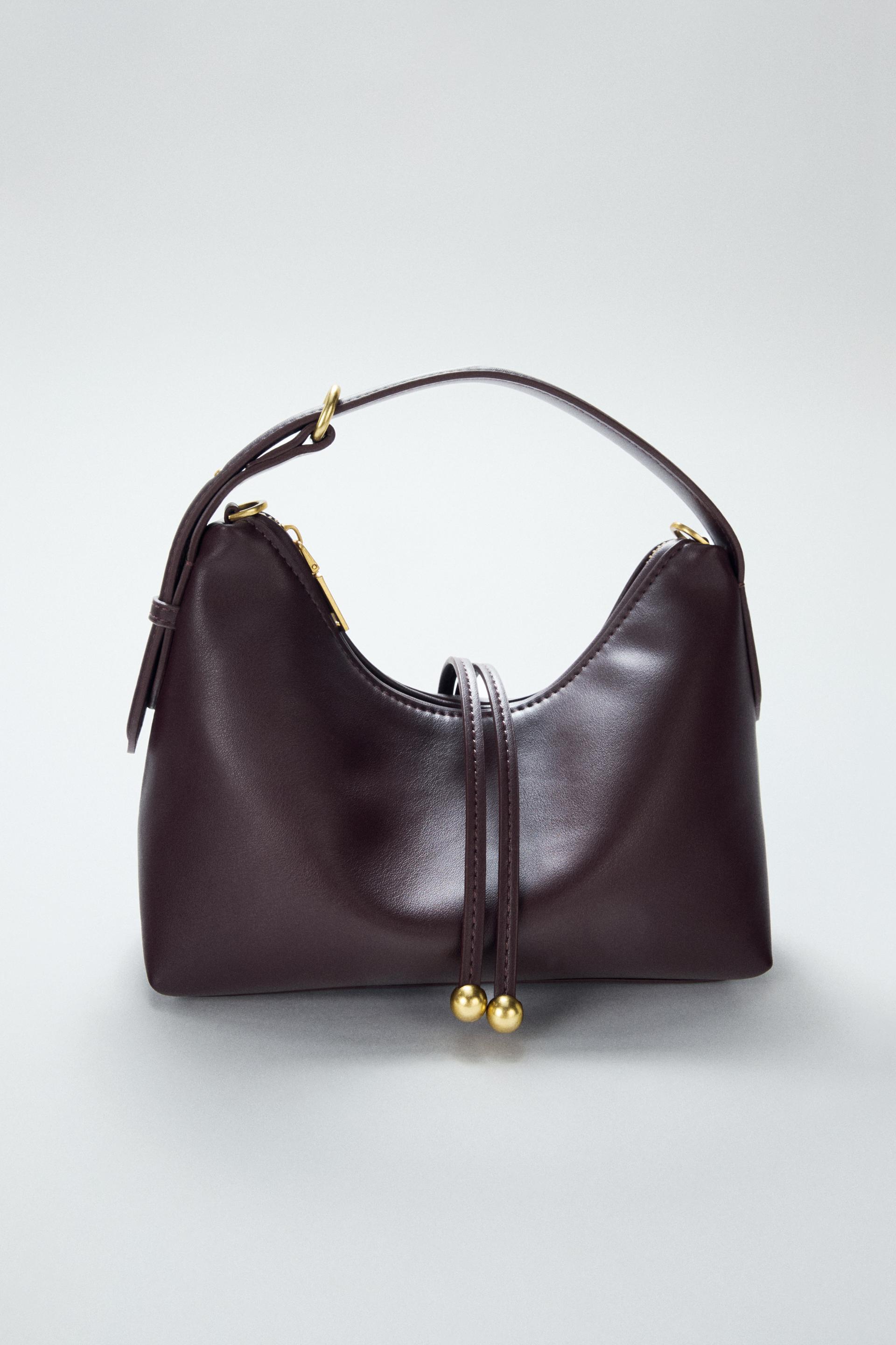 MINI BUCKET BAG WITH BEAD DETAIL by ZARA