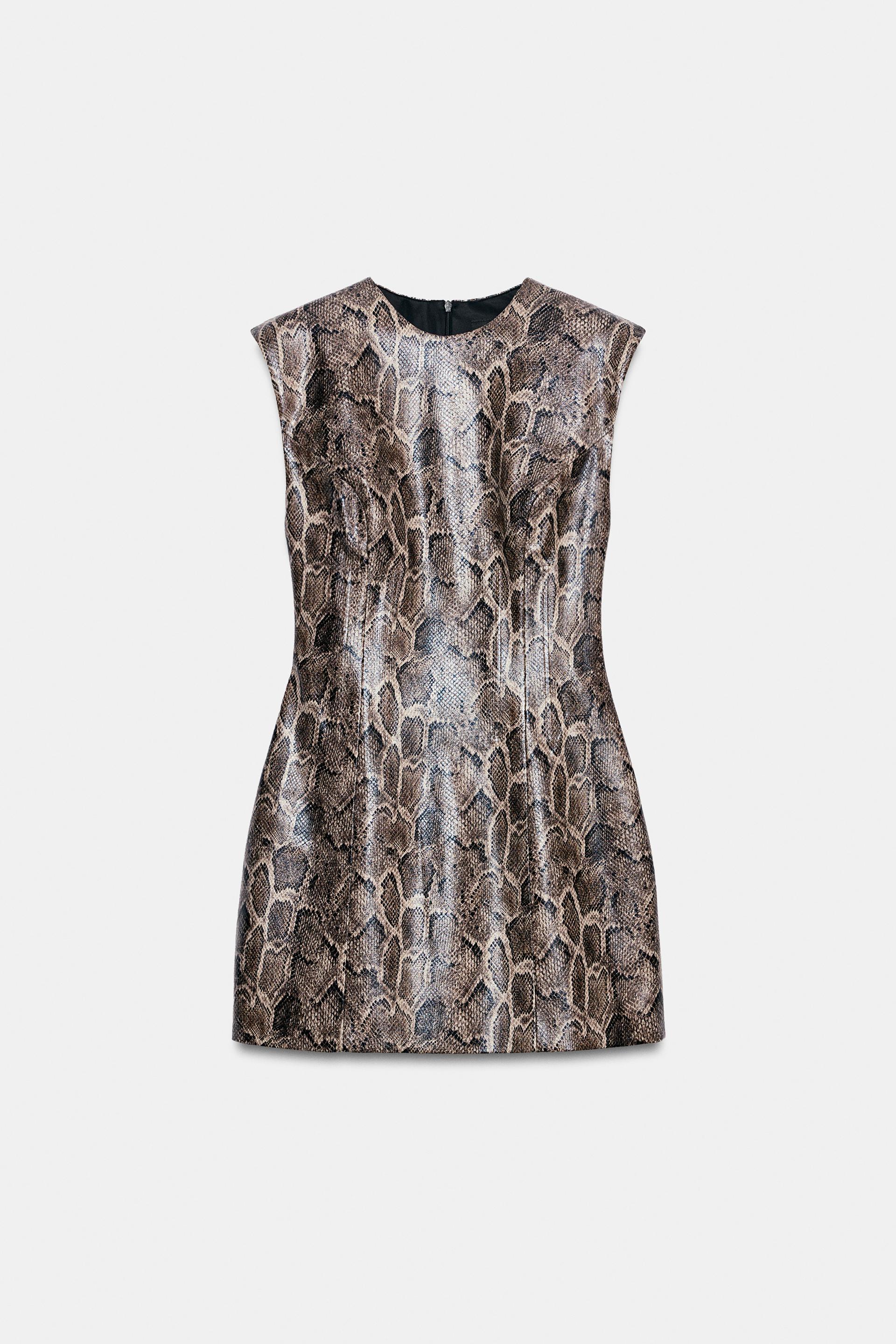 MINI DRESS WITH SHOULDER PADS by ZARA