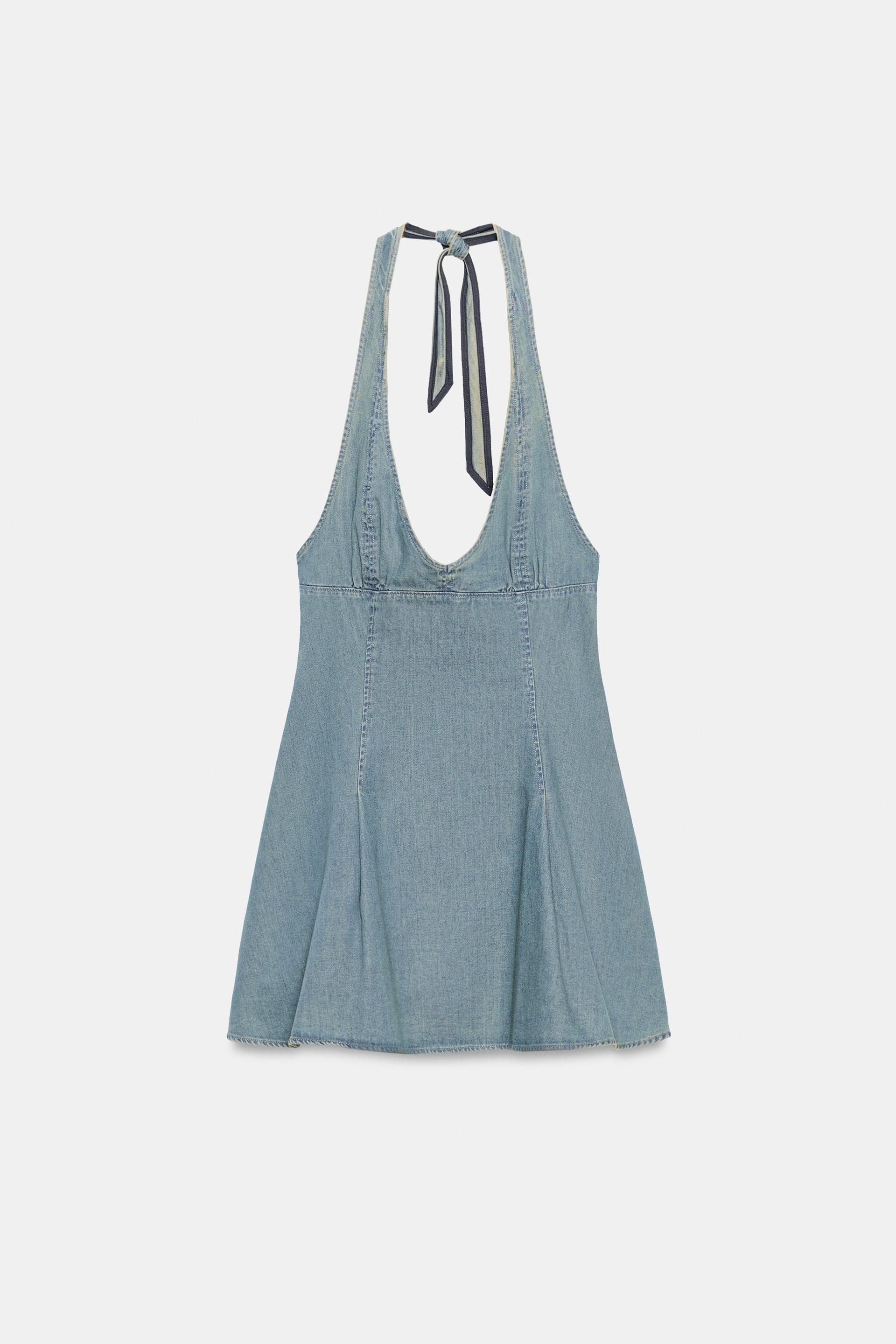 MINI HALTER DRESS by ZARA