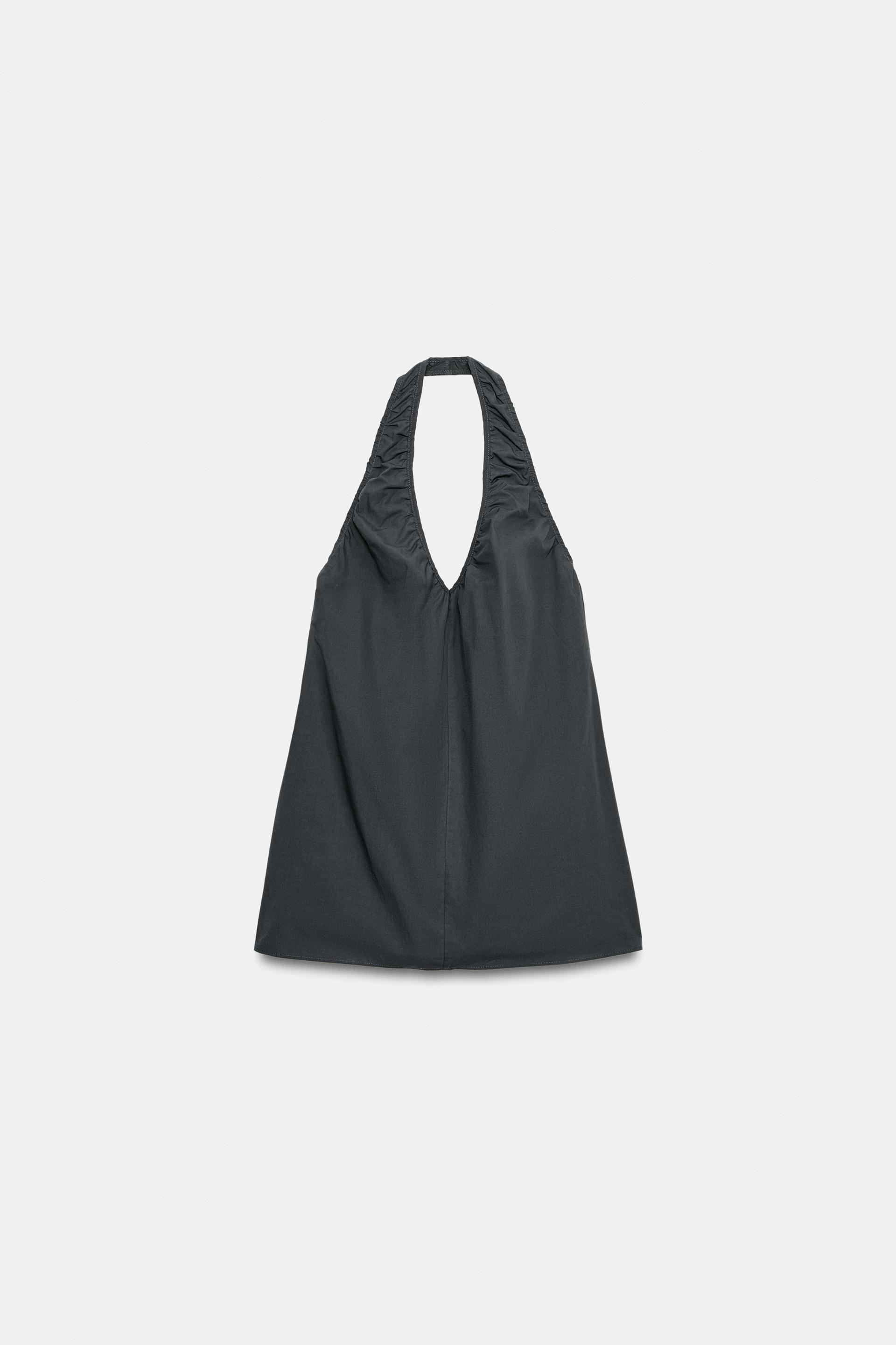 MINI HALTER RUCHED DRESS by ZARA