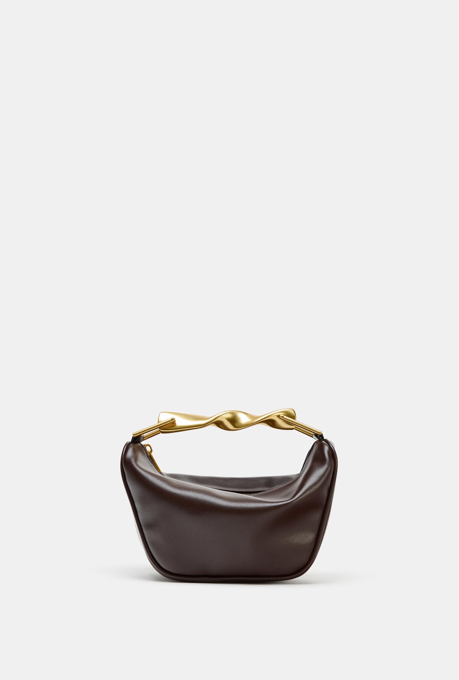 MINI HANDBAG WITH METALLIC HANDLE by ZARA