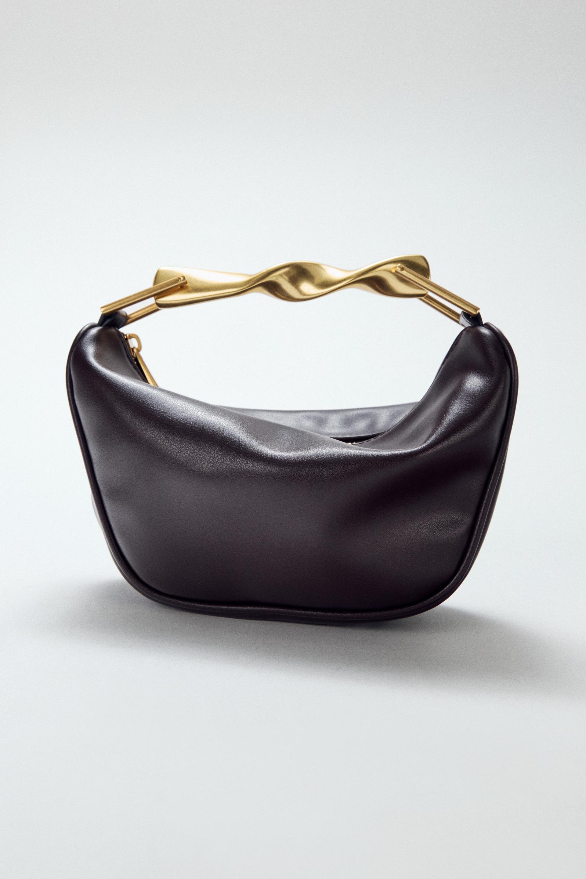 MINI HANDBAG WITH METALLIC HANDLE by ZARA