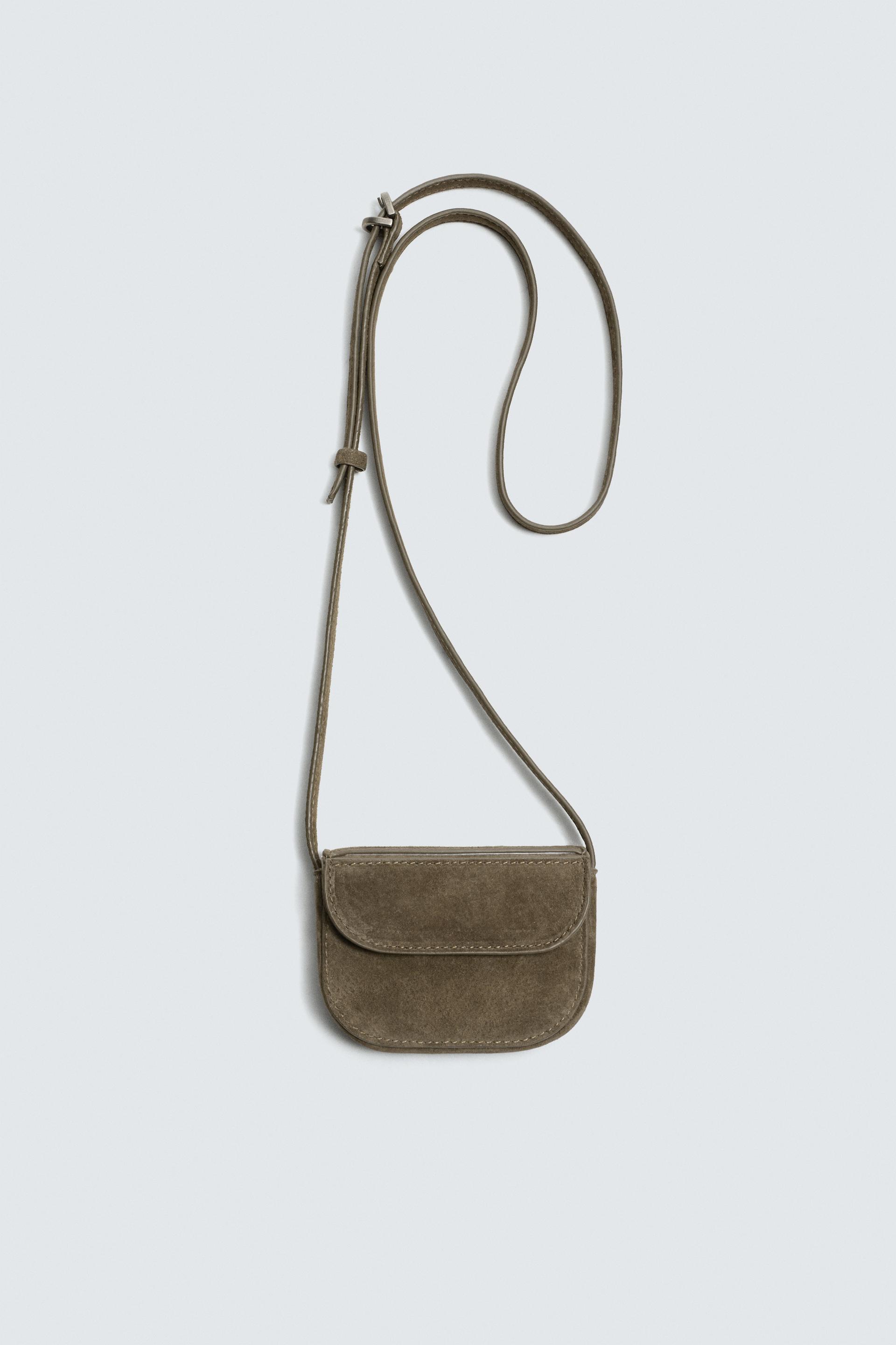 MINI LEATHER CROSSBODY BAG by ZARA