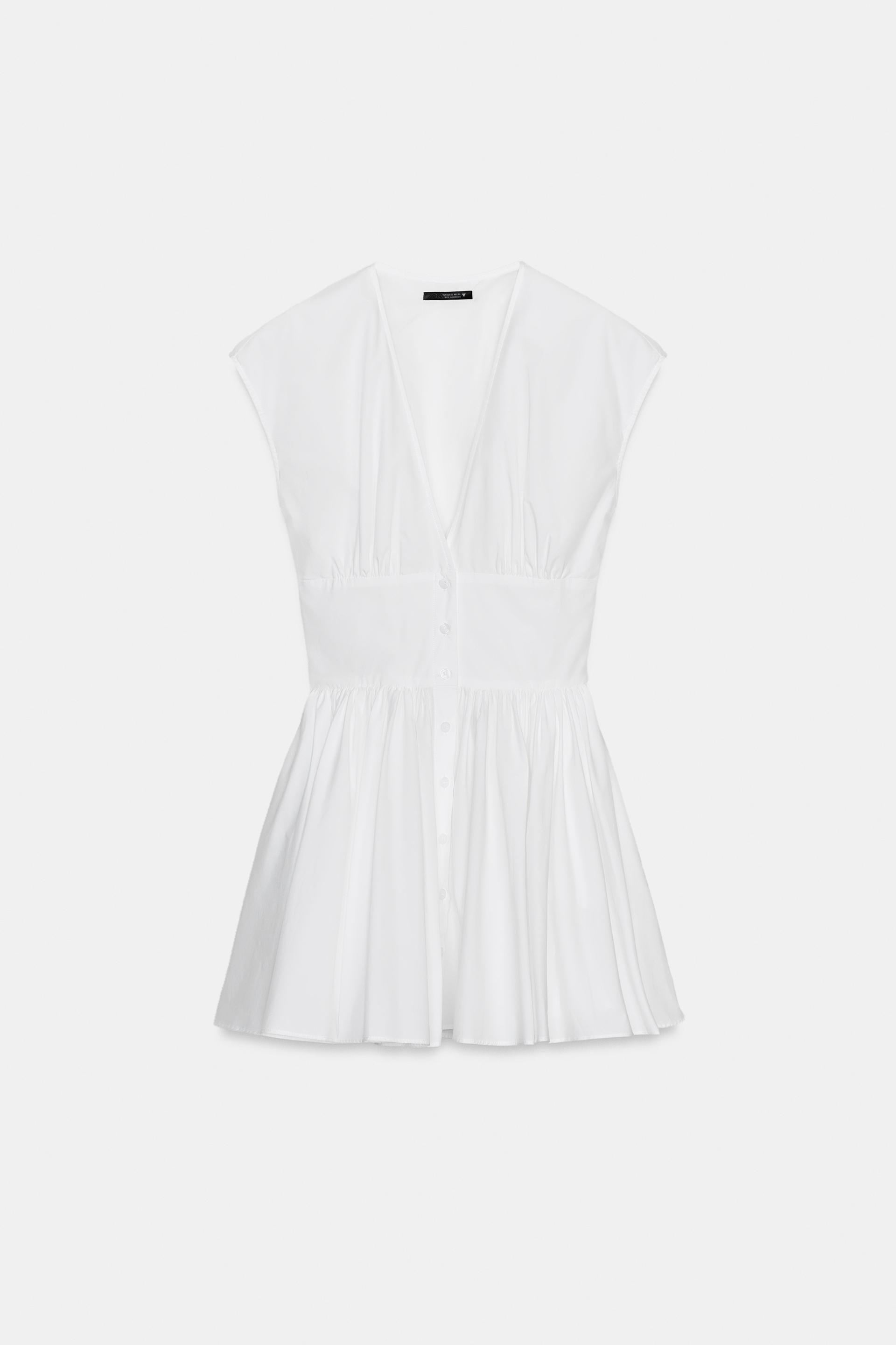 MINI POPLIN DRESS by ZARA