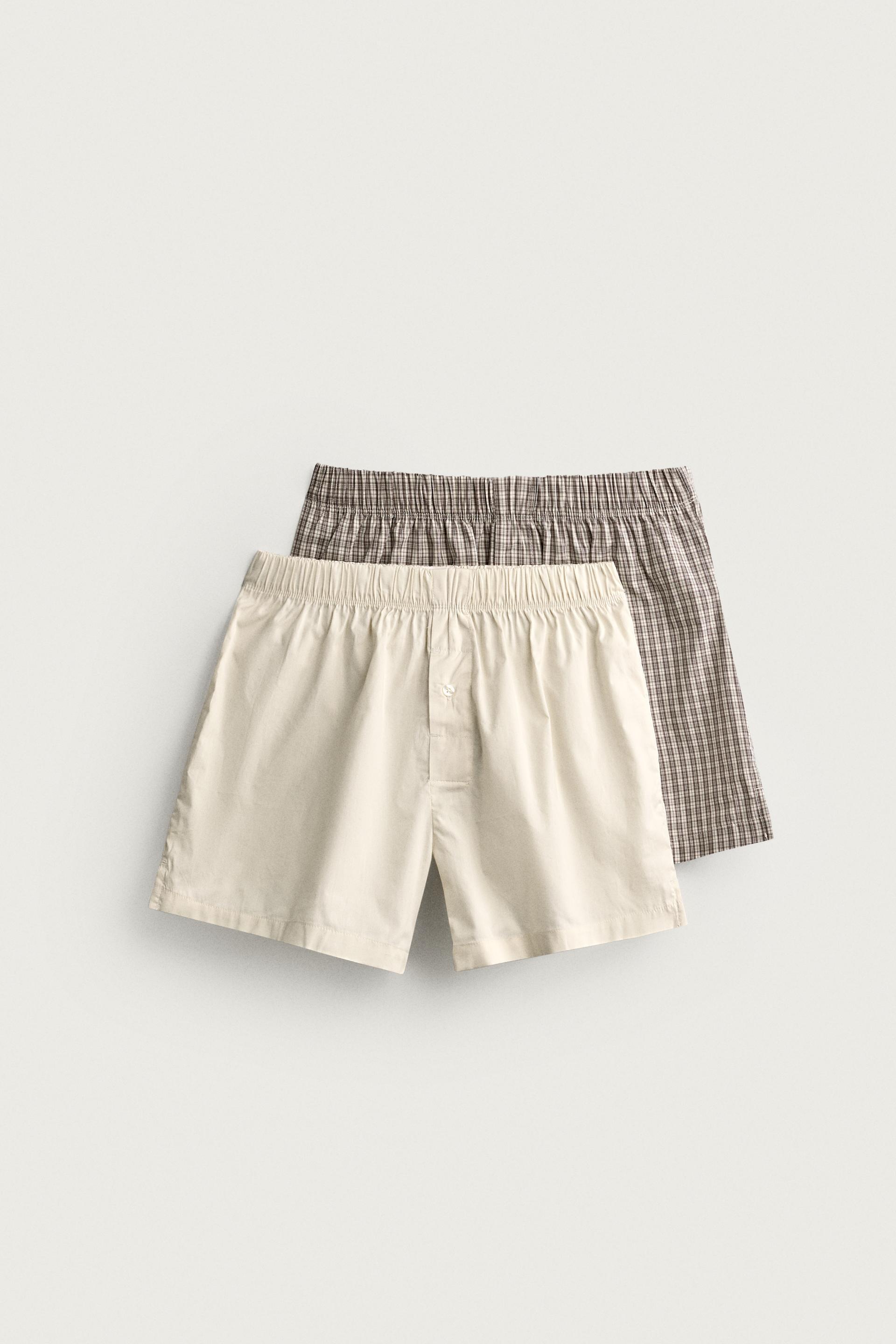 MIXED POPLIN BOXER BRIEFS 2-PACK by ZARA