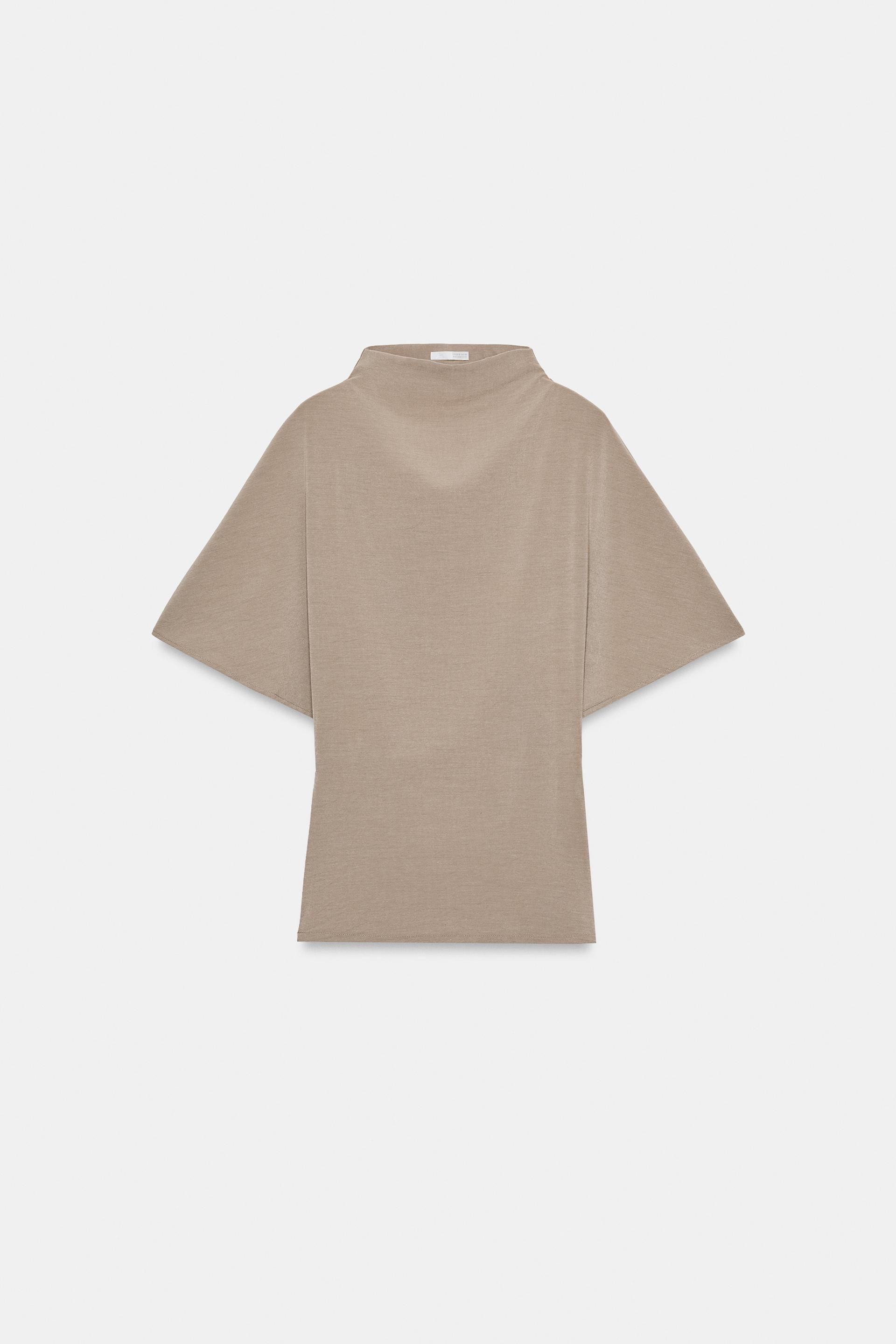 MOCK NECK TOP by ZARA