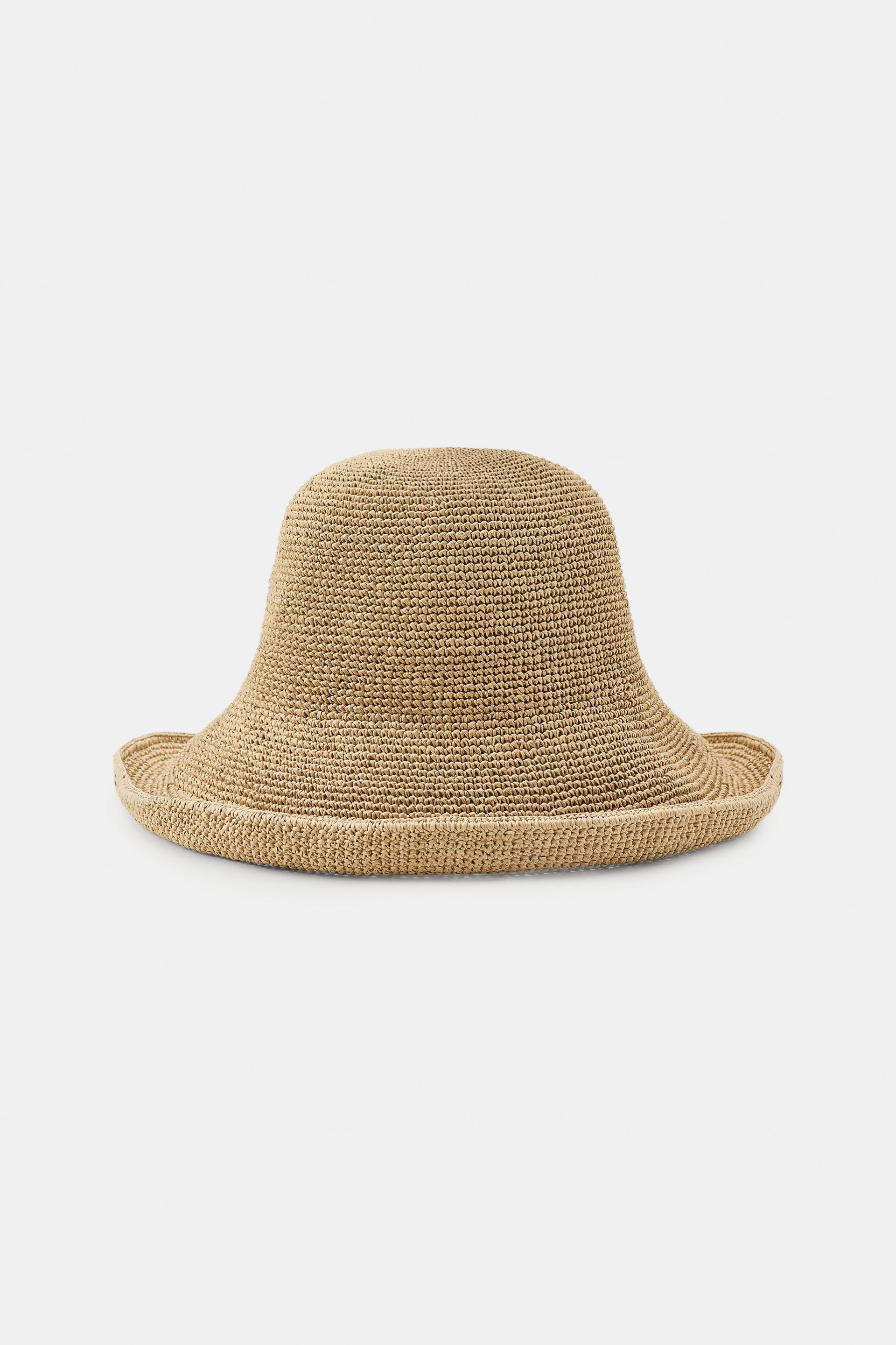 MOLDABLE BRIM WOVEN HAT by ZARA
