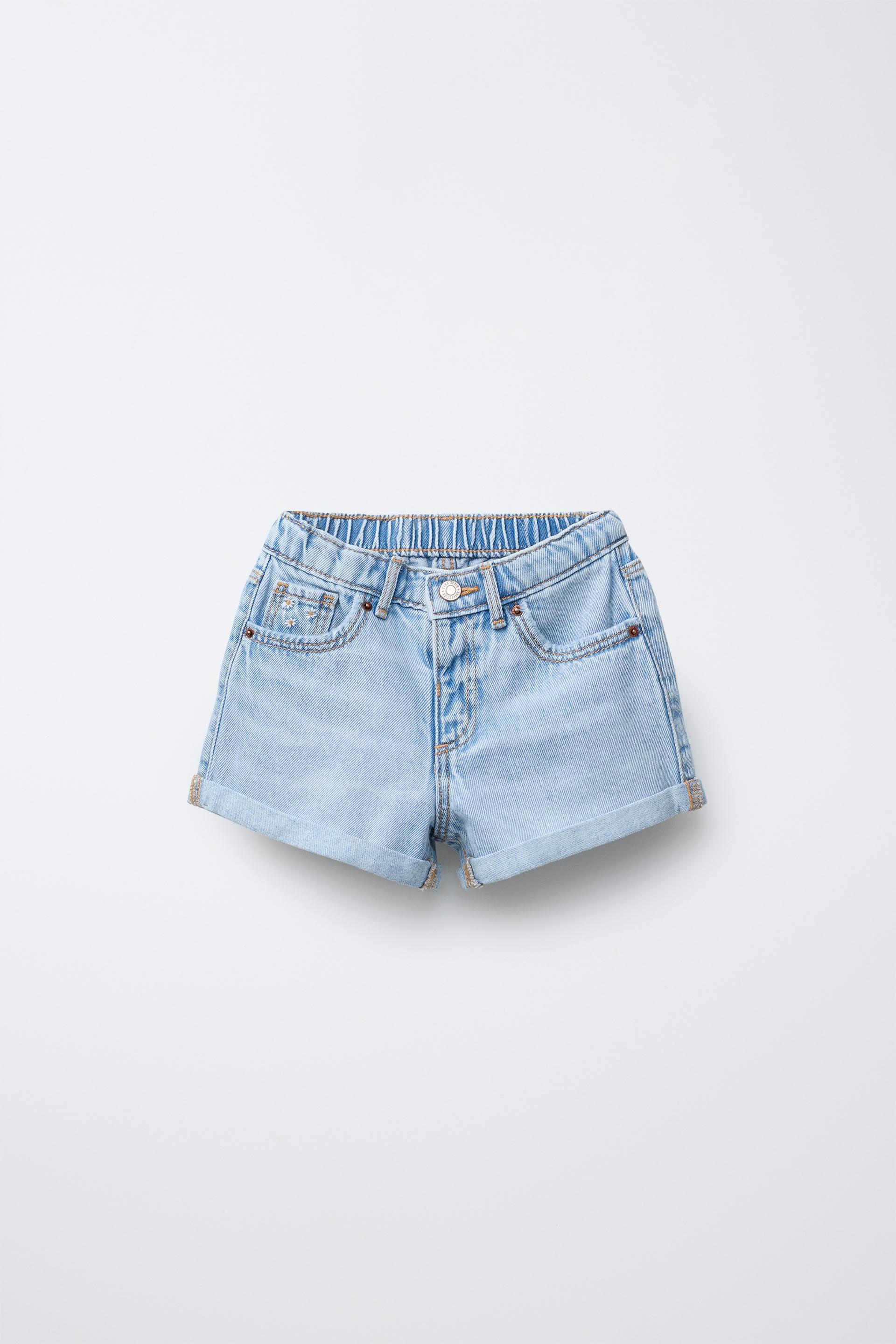 MOM FIT DENIM SHORTS by ZARA