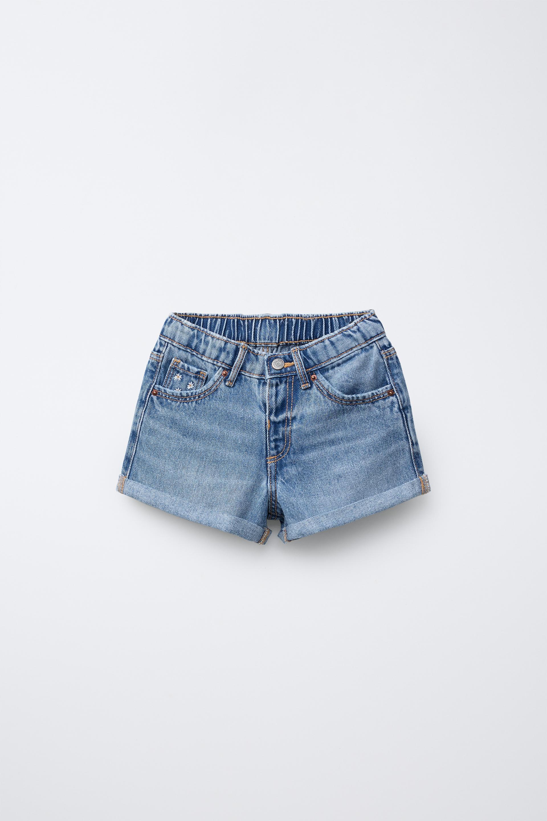 MOM FIT DENIM SHORTS by ZARA