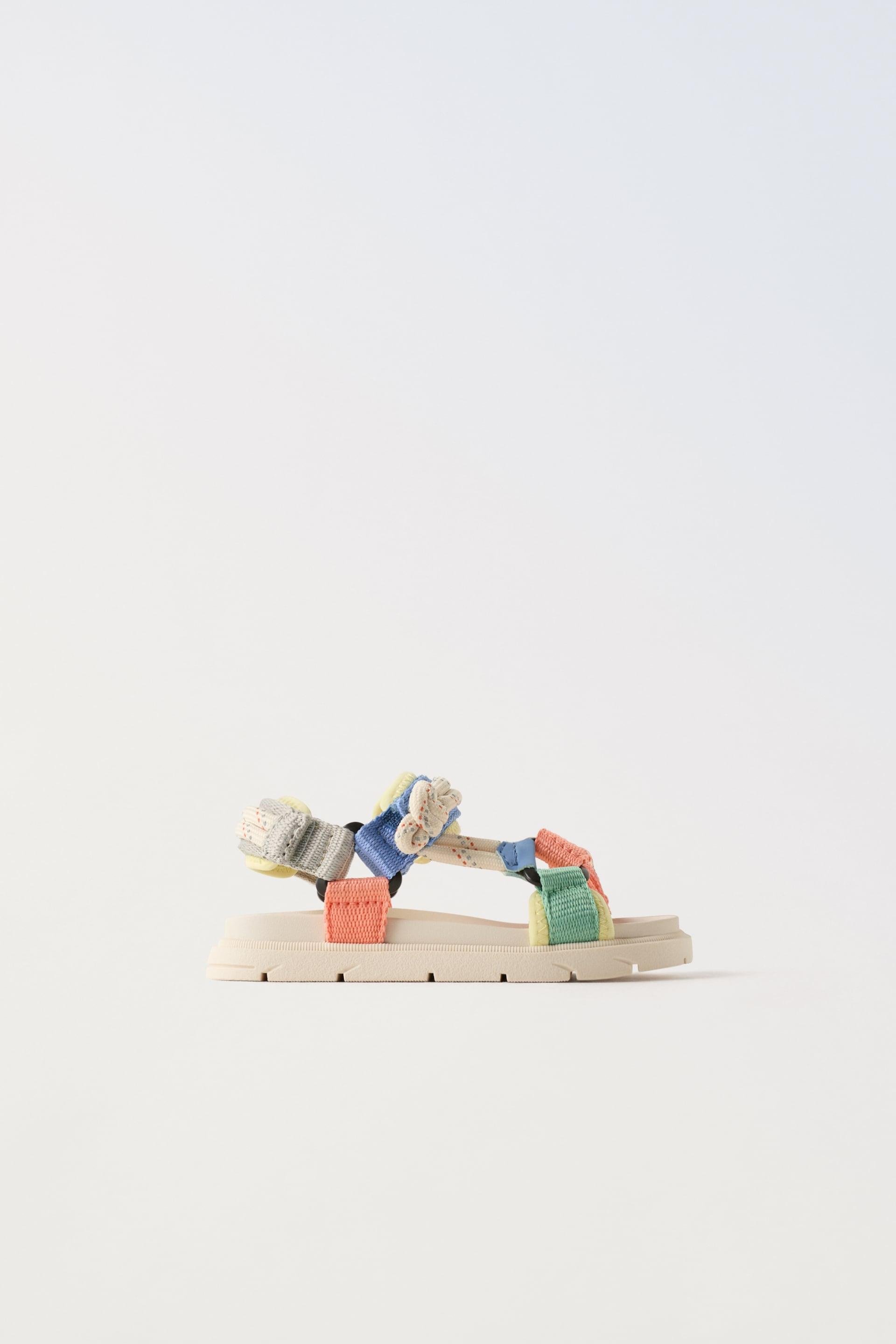 MULTICOLOR LACE SANDALS by ZARA