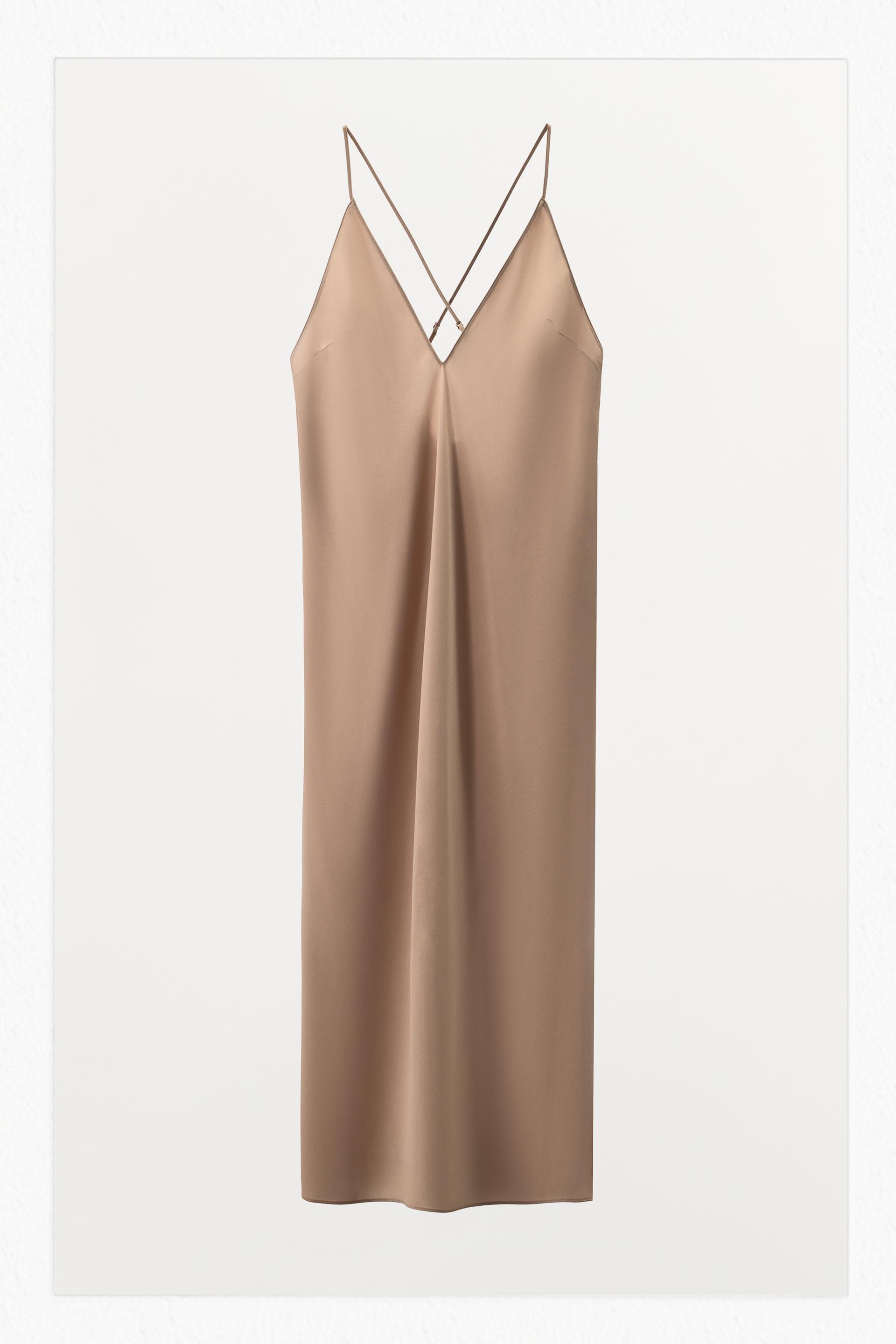 MULTIPOSITION STRAP SLIP DRESS by ZARA