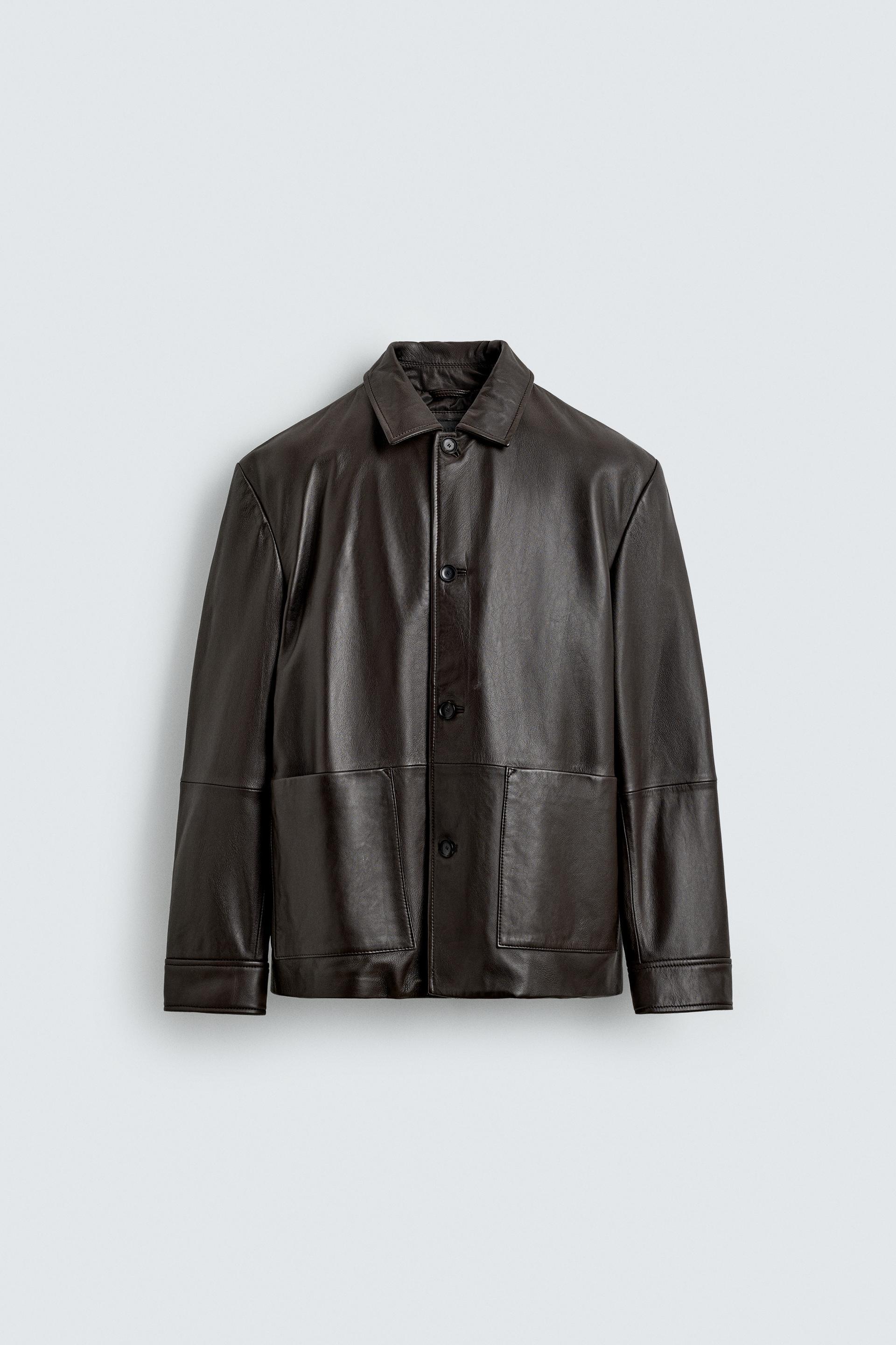 NAPPA LEATHER POCKET JACKET by ZARA