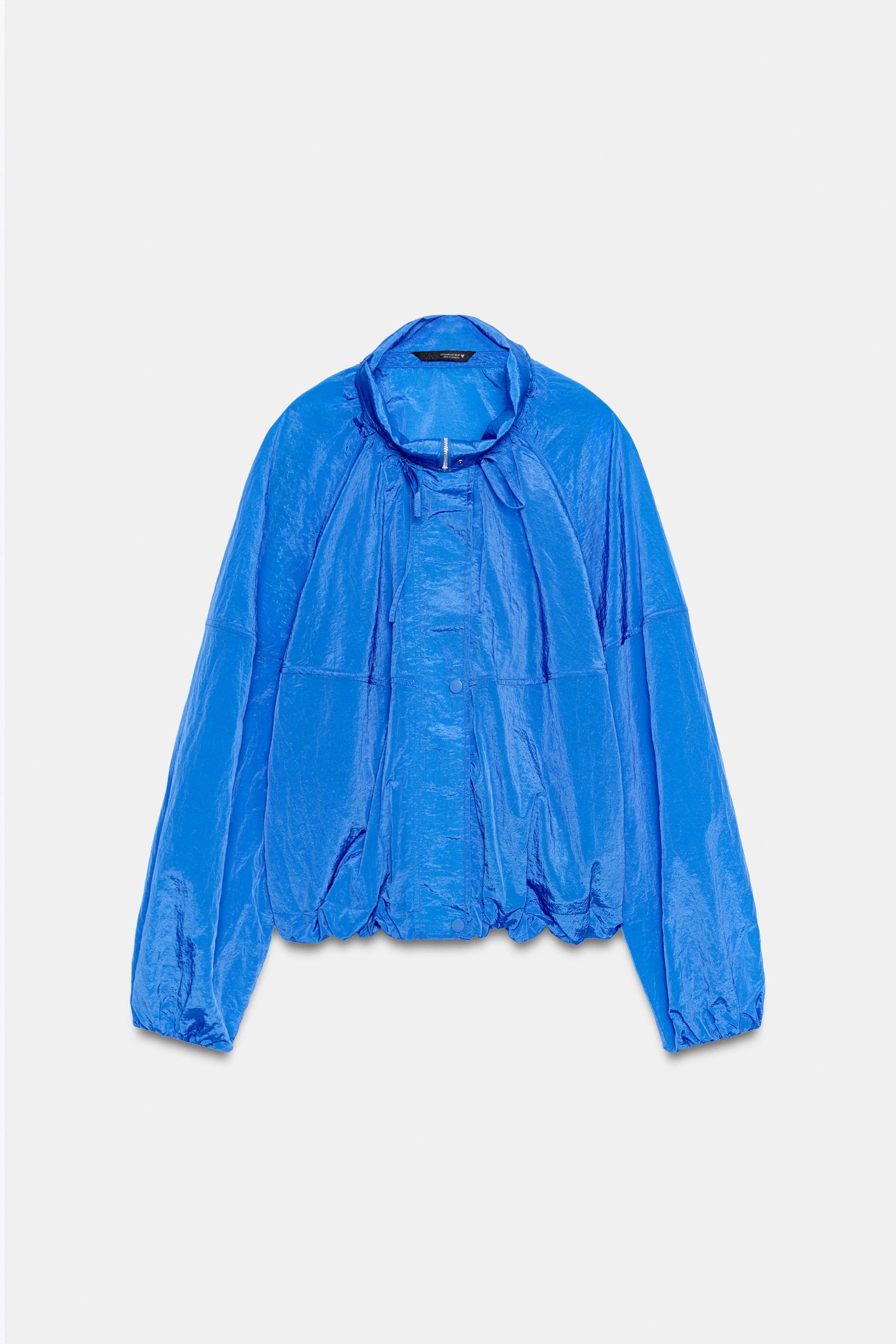 NYLON GATHERED JACKET by ZARA