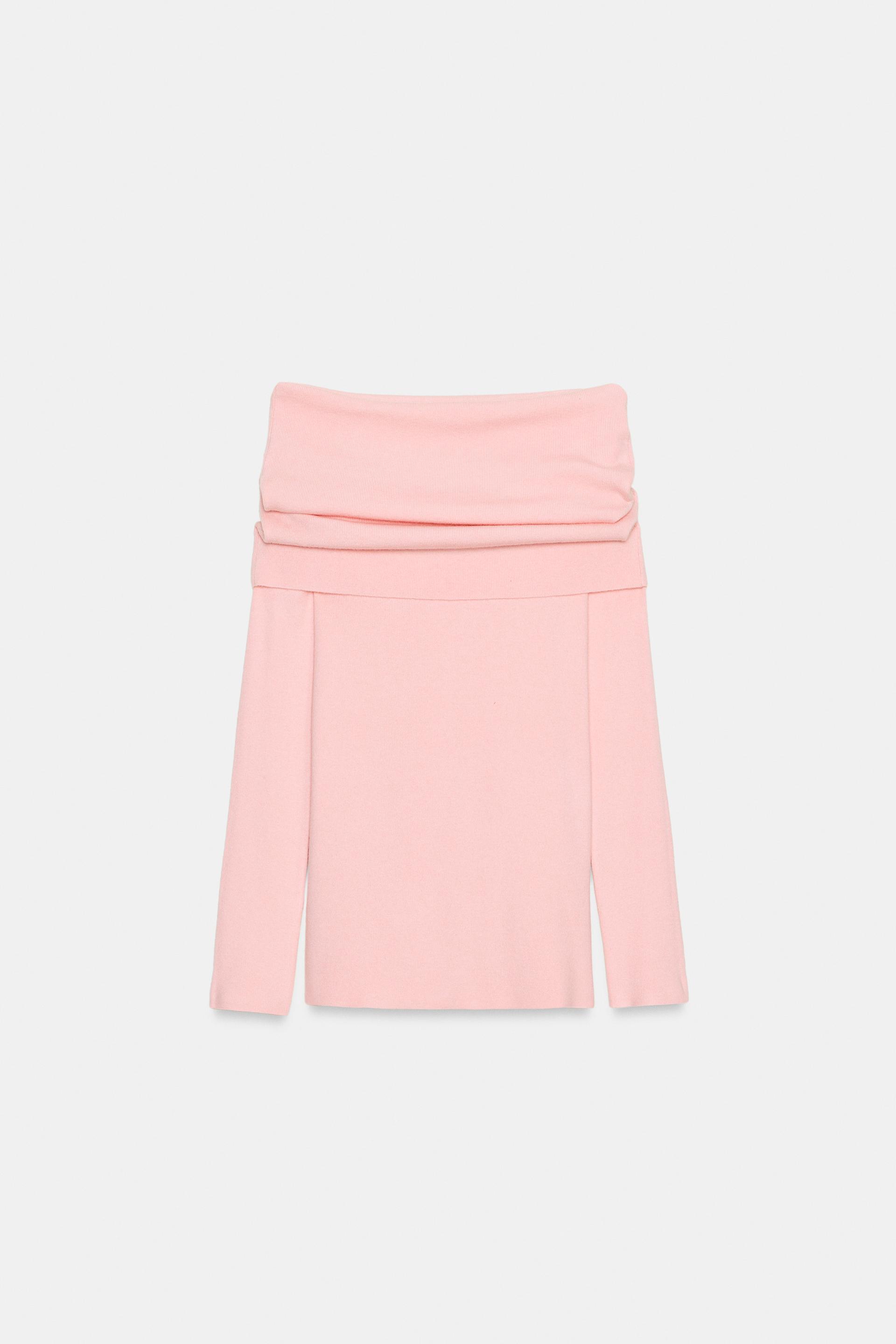 OFF SHOULDER KNIT JUMPER by ZARA