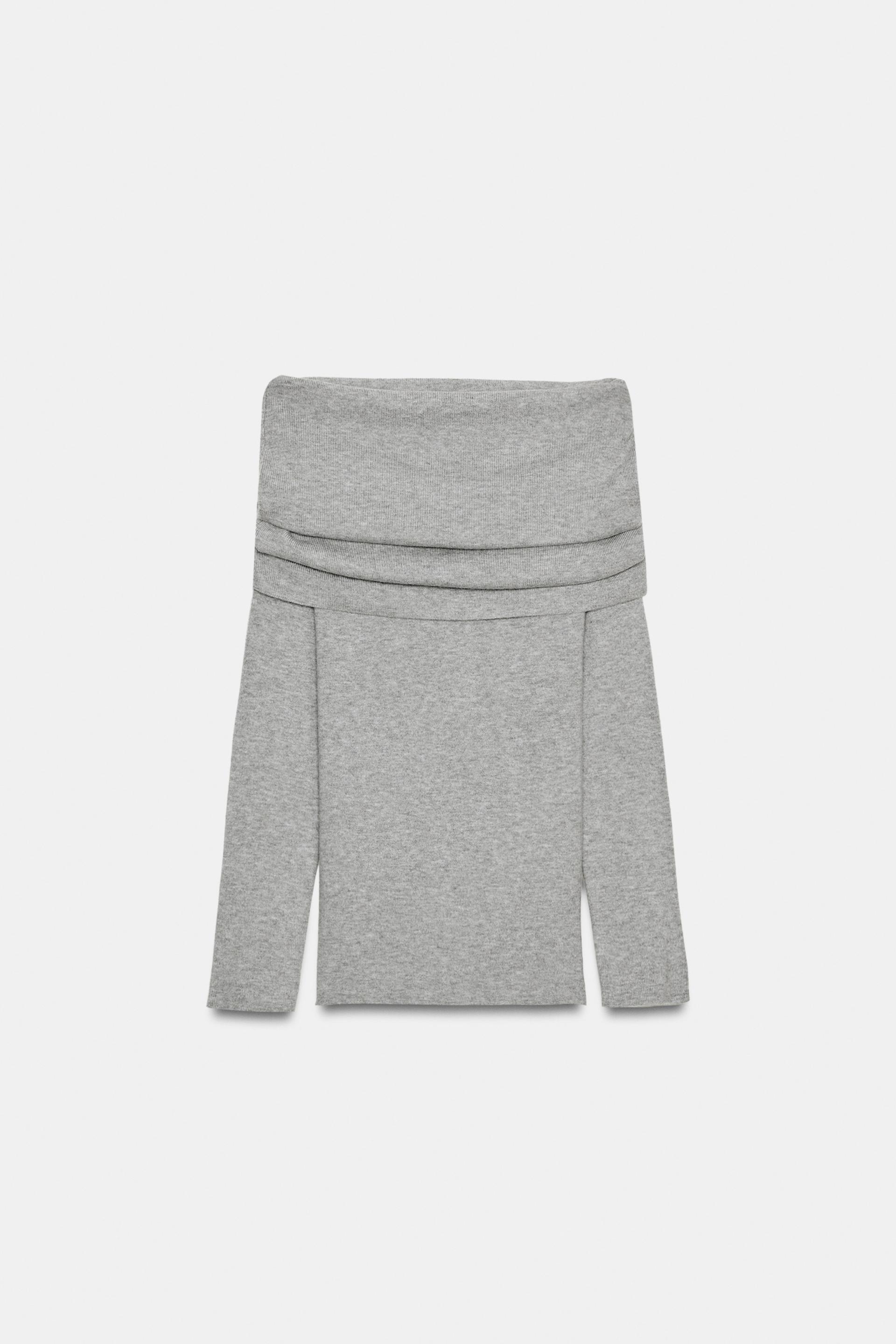 OFF SHOULDER KNIT JUMPER by ZARA