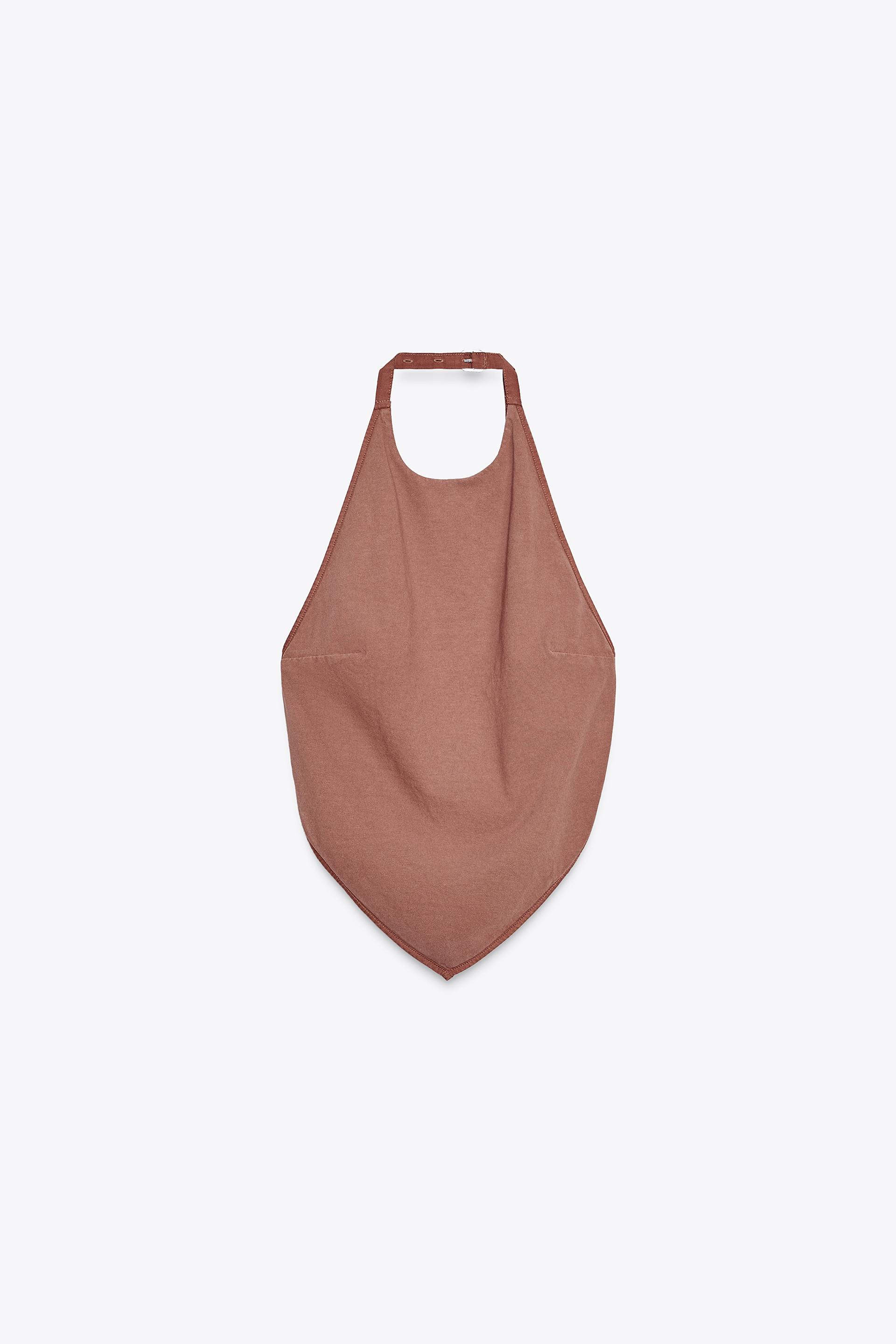 OPEN-BACK HALTER TOP by ZARA