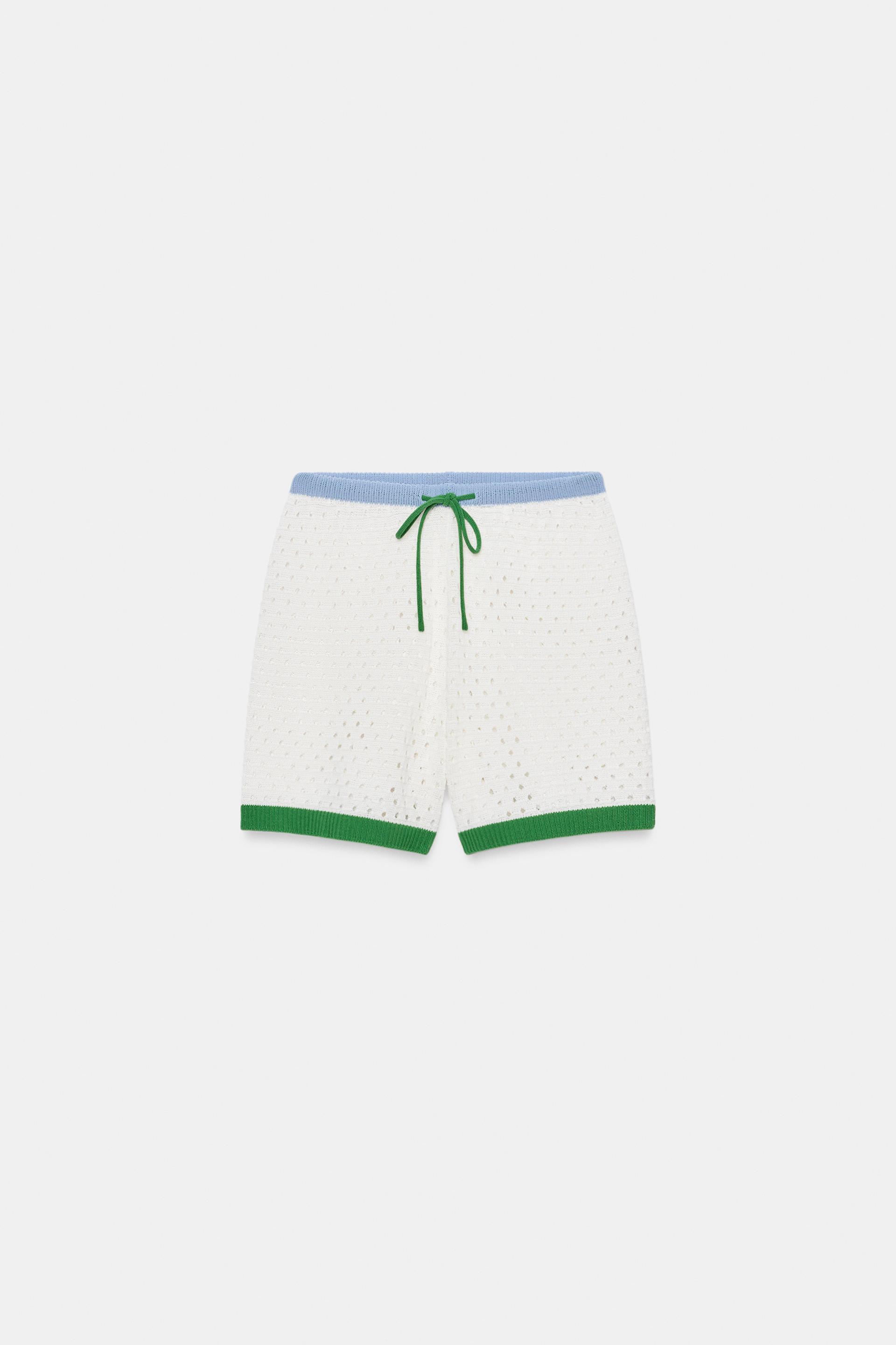 OPENWORK KNIT SHORTS by ZARA