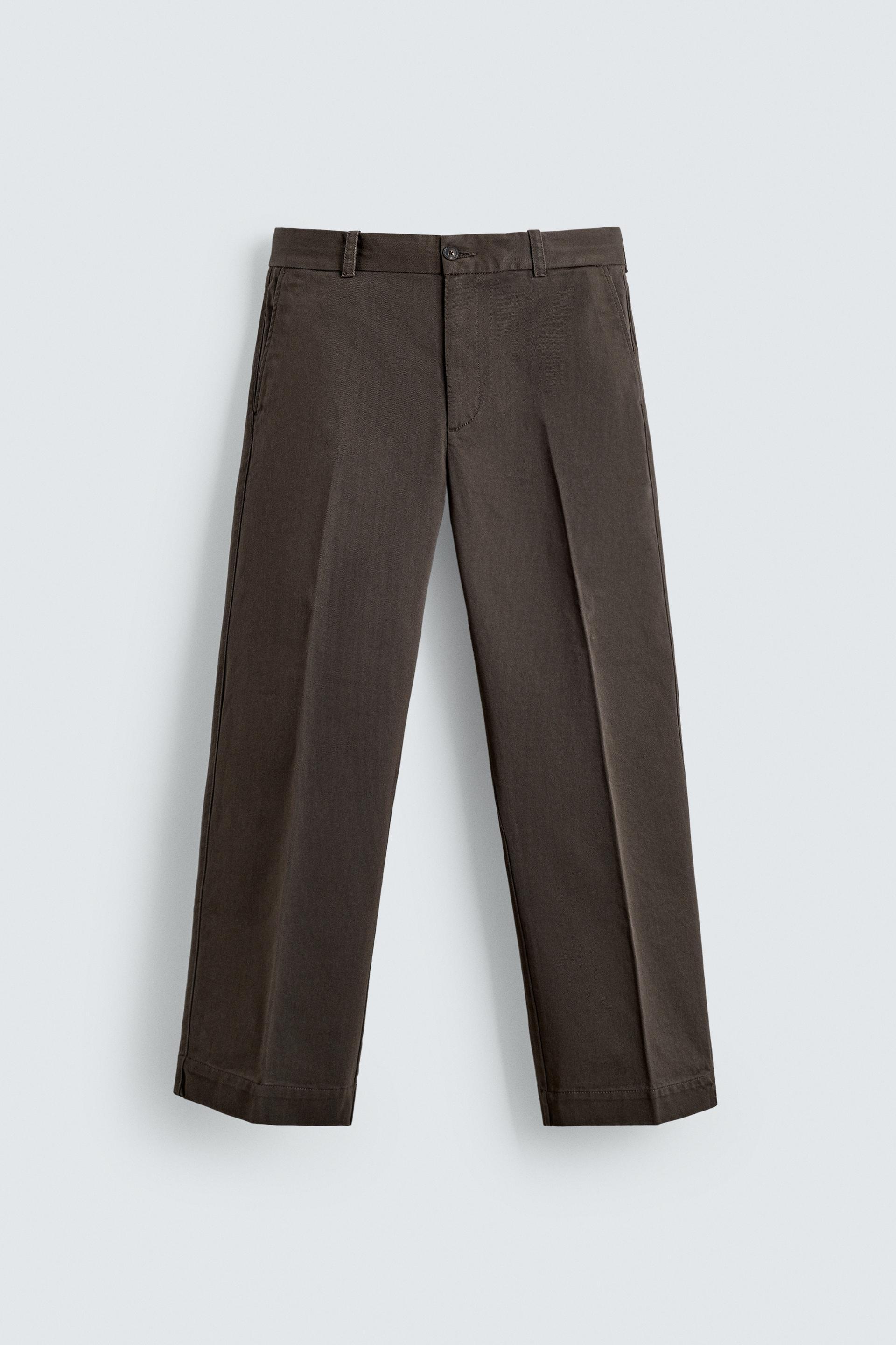 ORIGINS TWILL CHINO PANTS by ZARA