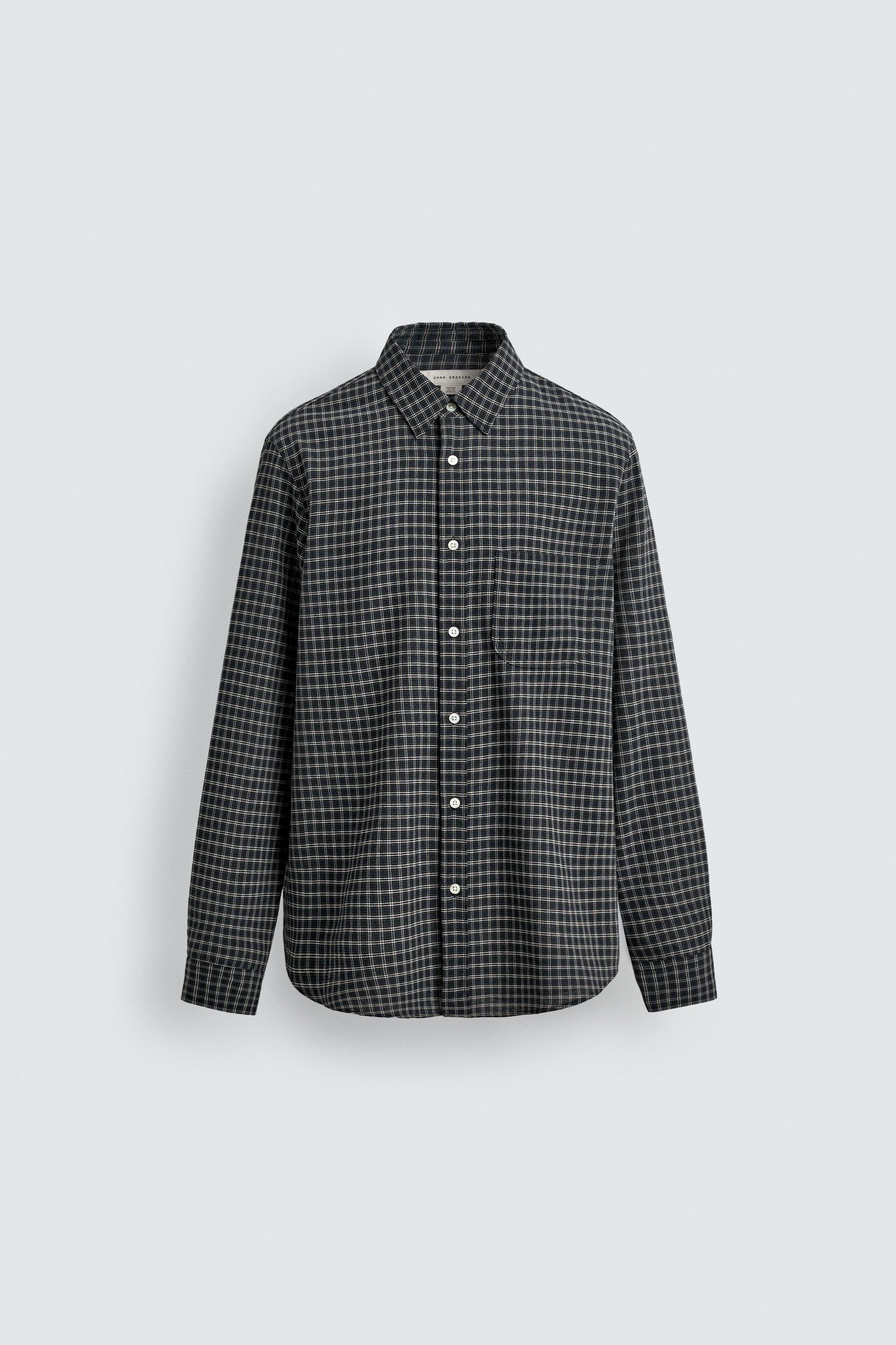 ORIGINS WOOL BLEND PLAID SHIRT by ZARA