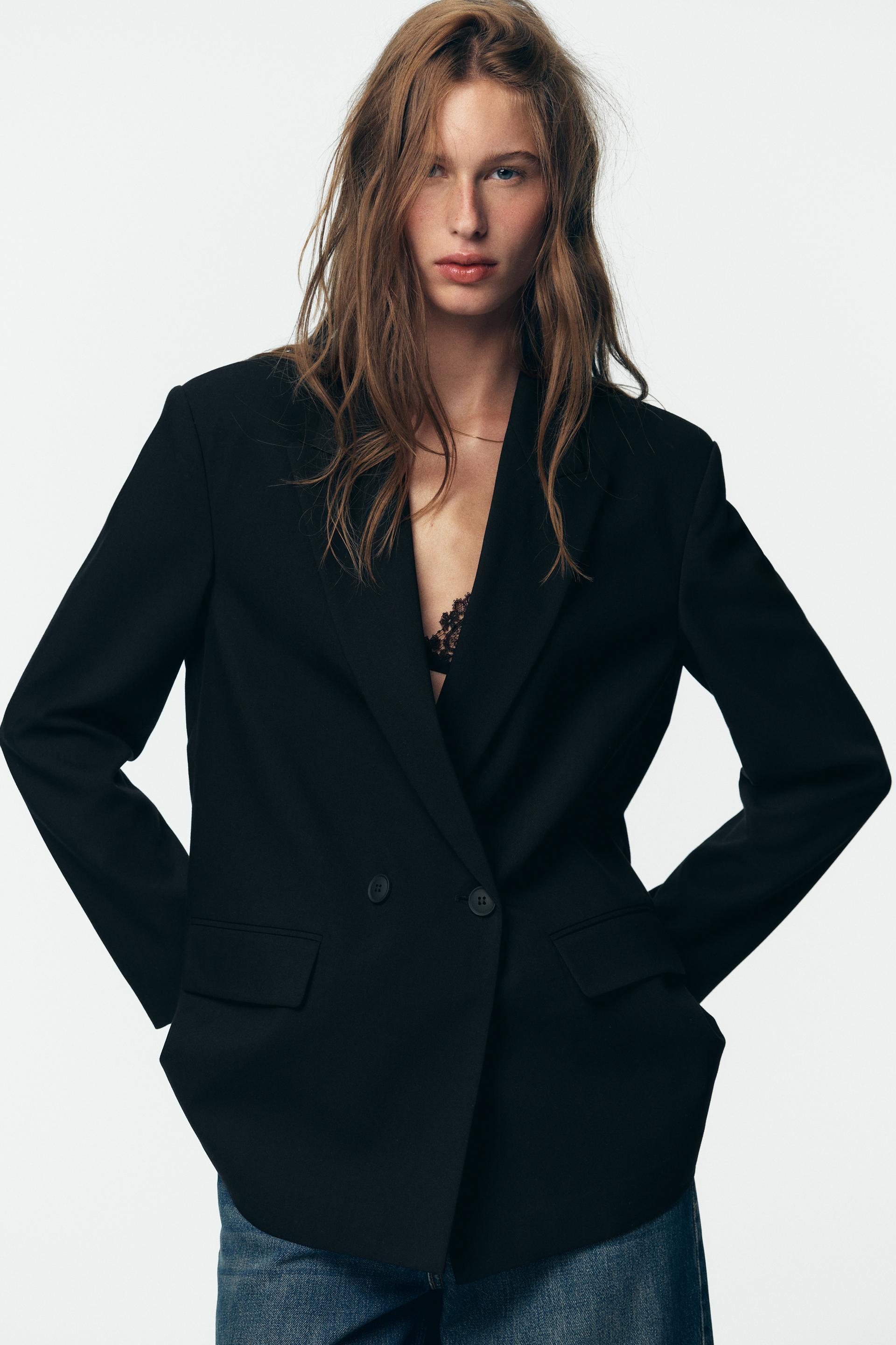 OVERSIZED DOUBLE BREASTED BLAZER by ZARA