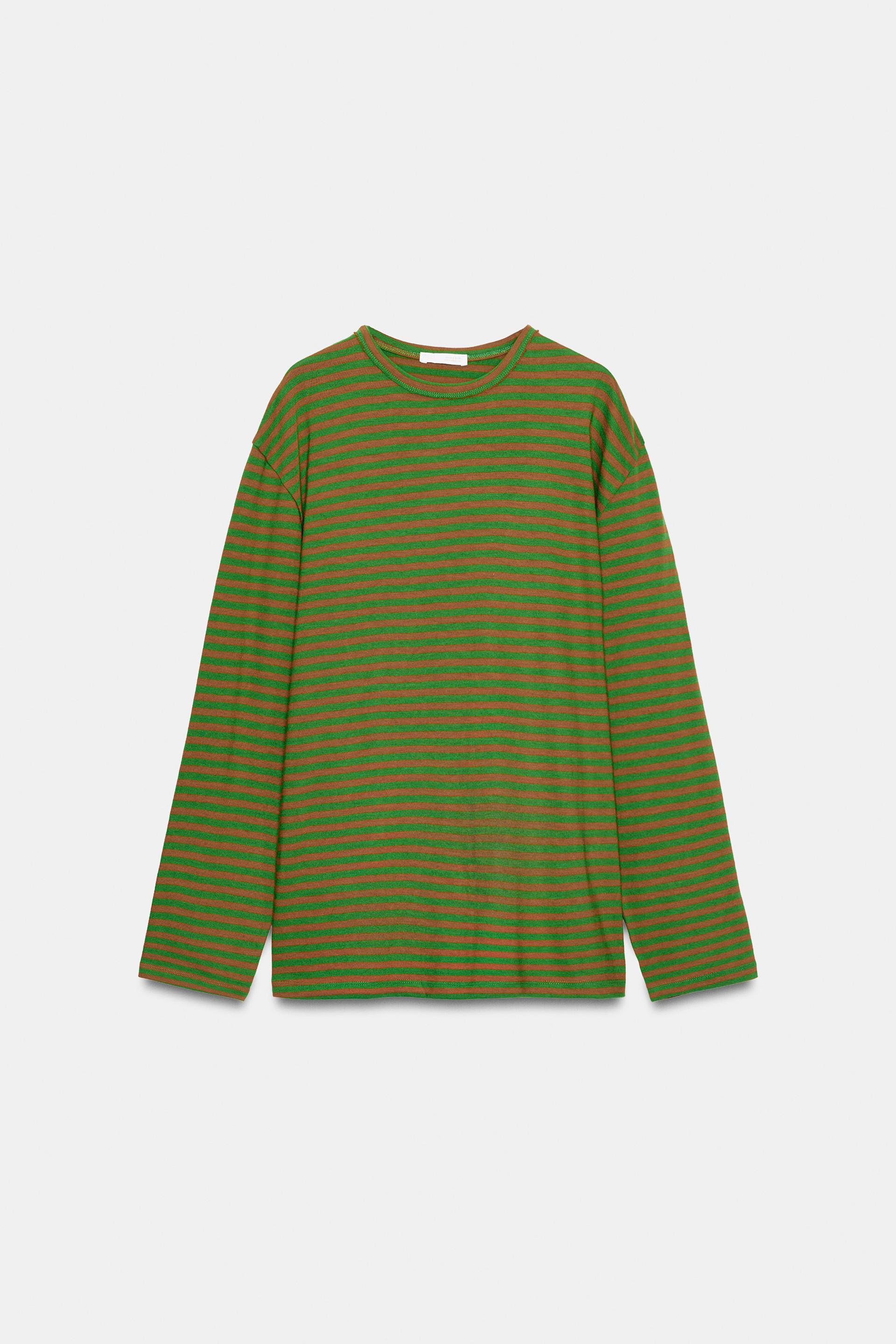 OVERSIZED STRIPED T-SHIRT by ZARA