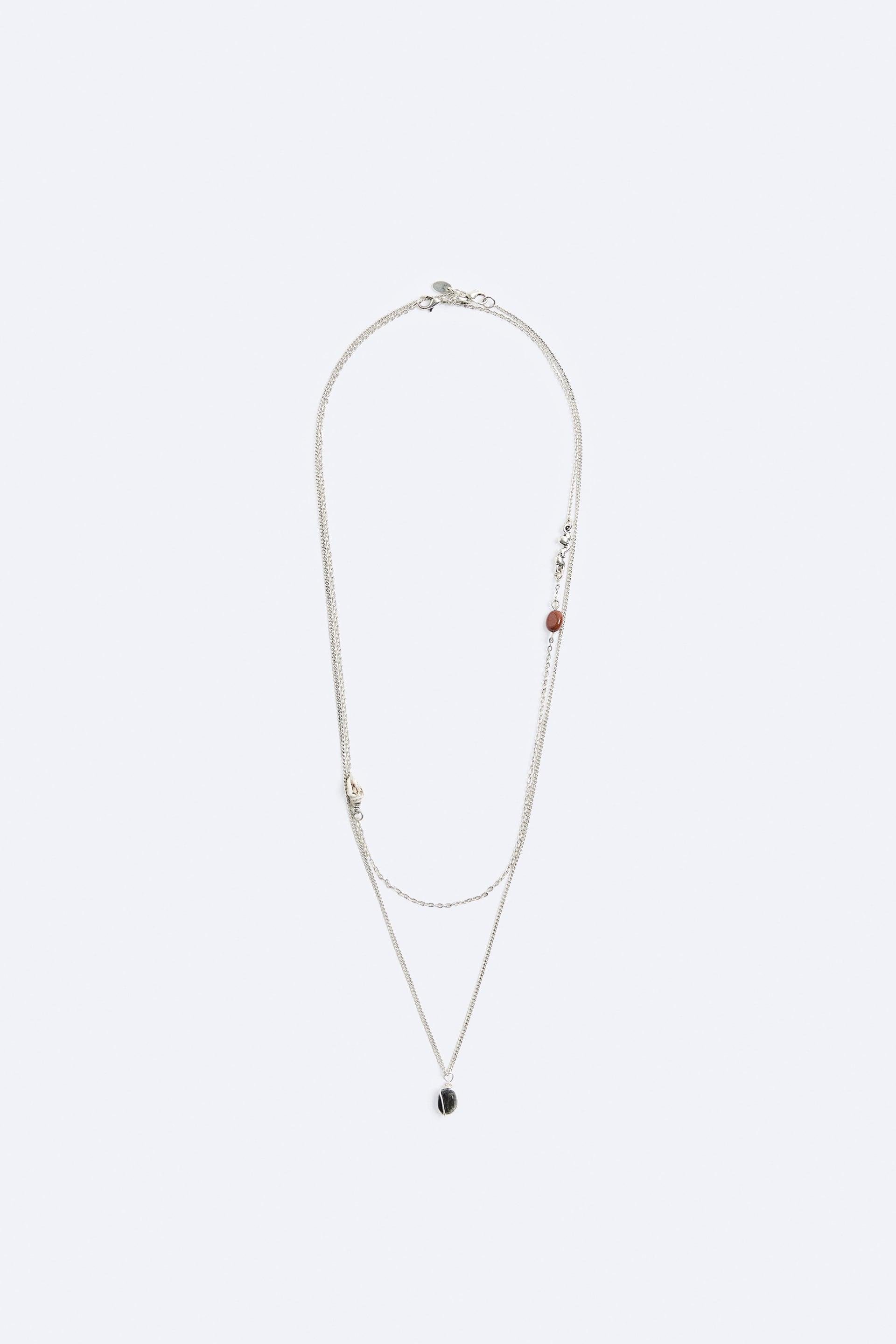 PACK OF 2 BEAD NECKLACES by ZARA