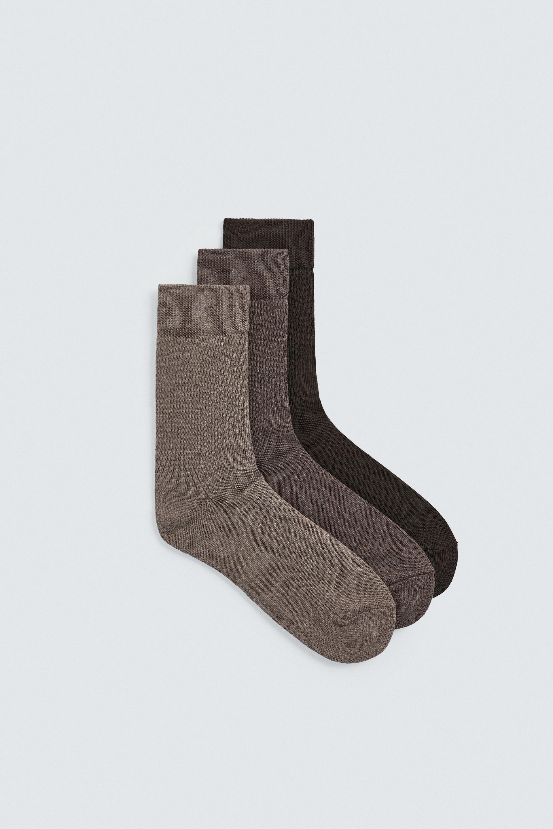 PACK OF 3 STRUCTURED SOCKS by ZARA