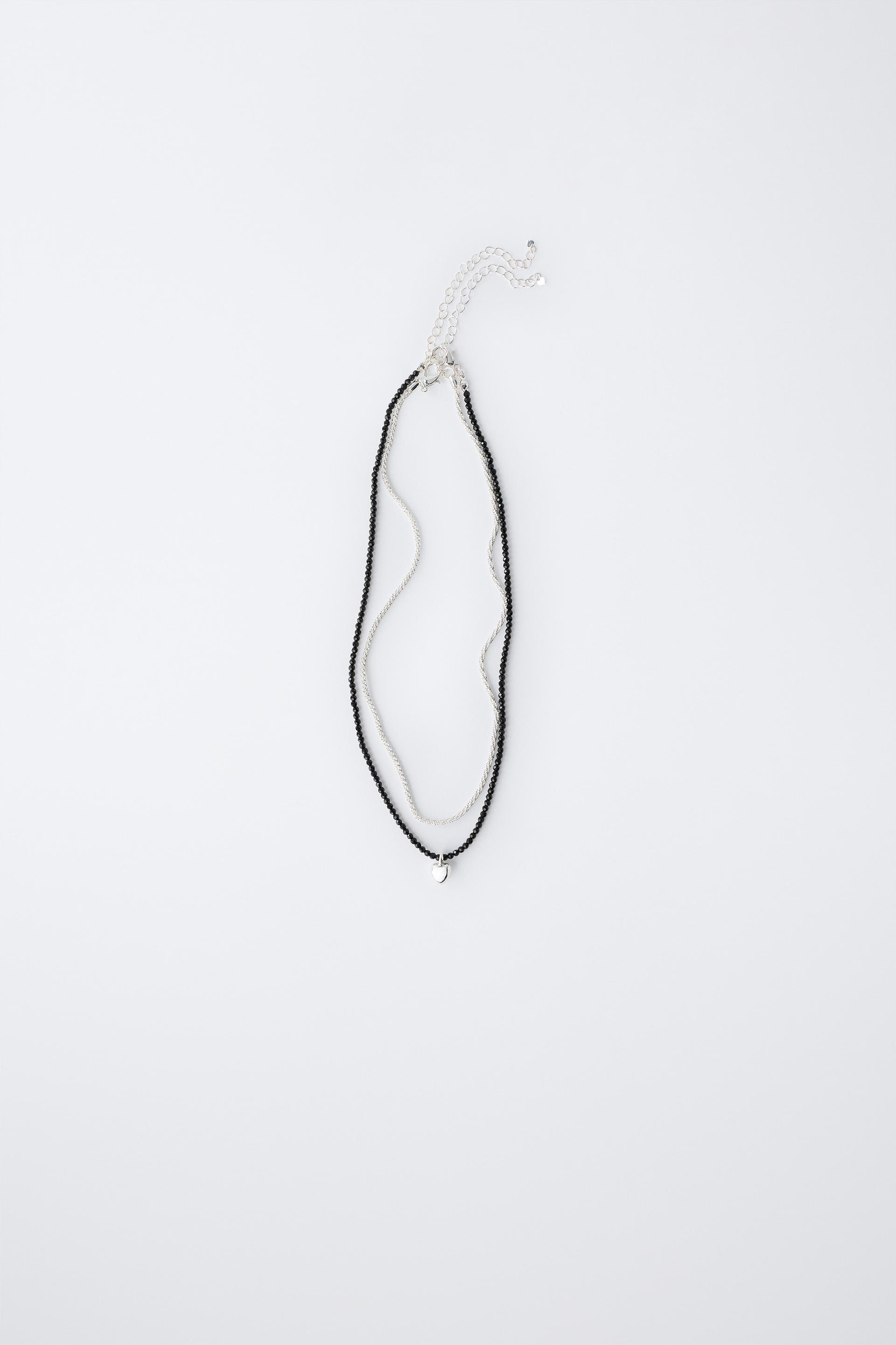 PACK OF TWO HEART NECKLACES by ZARA