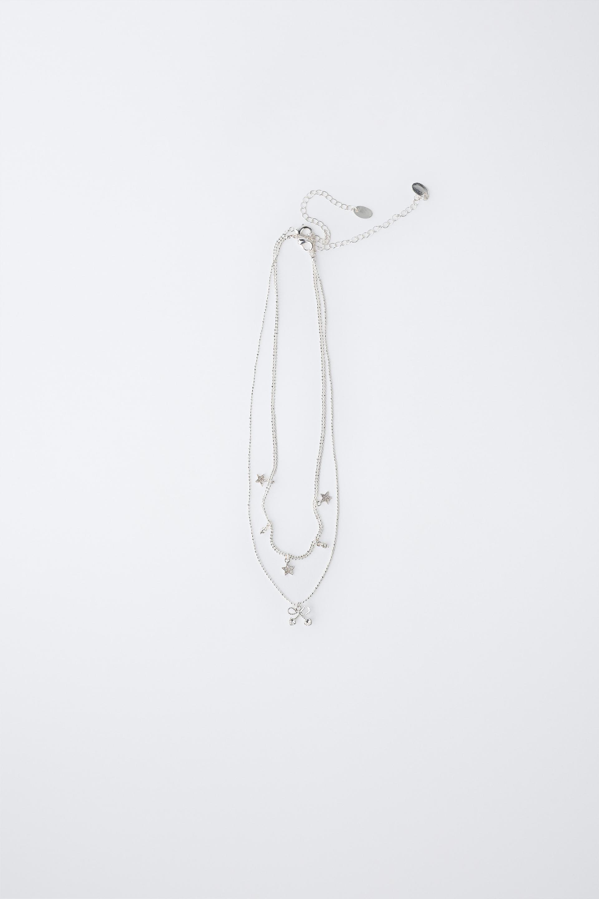 PACK OF TWO STAR AND CHERRY PENDANT NECKLACES by ZARA