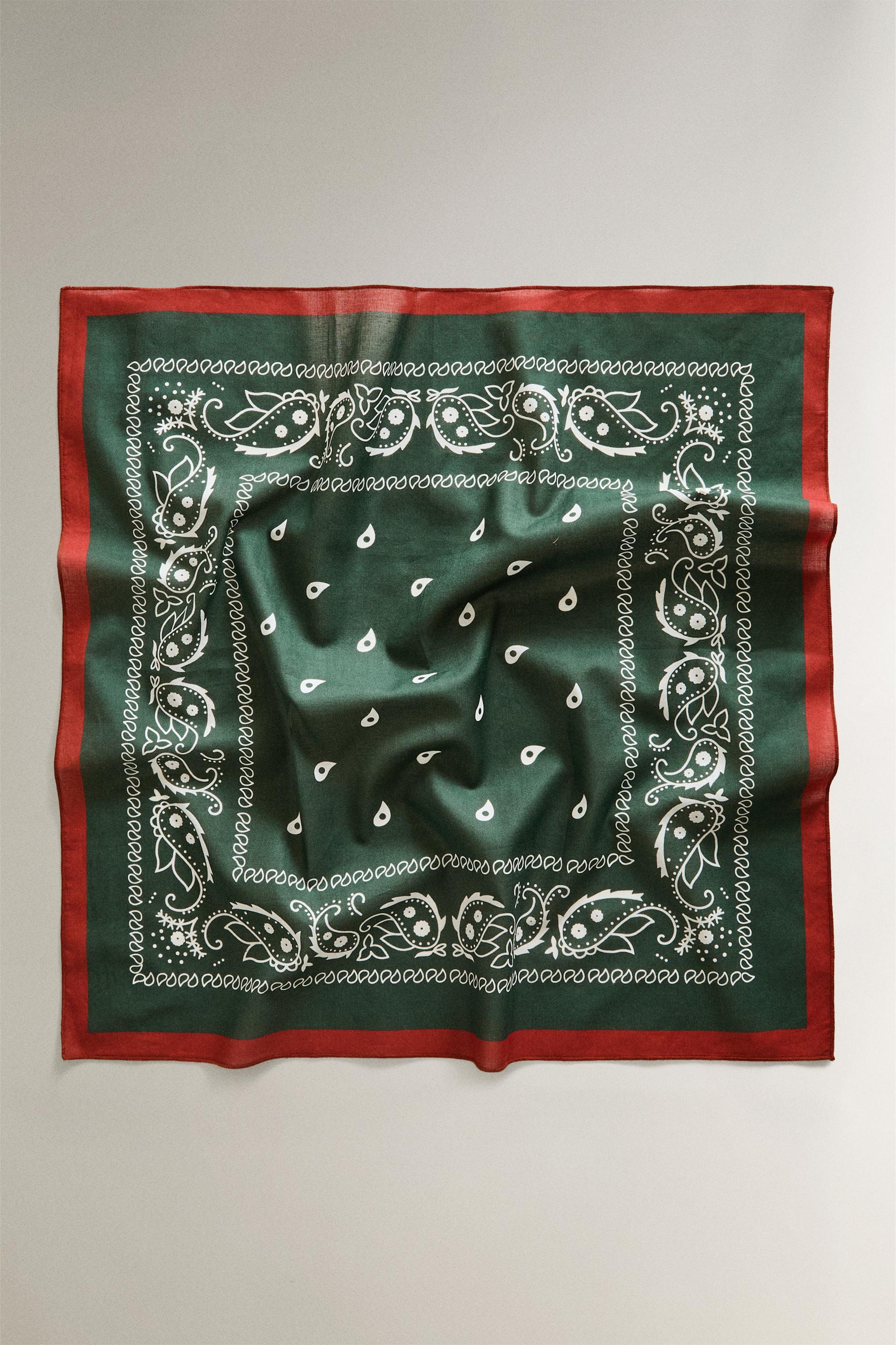 PAISLEY COTTON PET BANDANA by ZARA