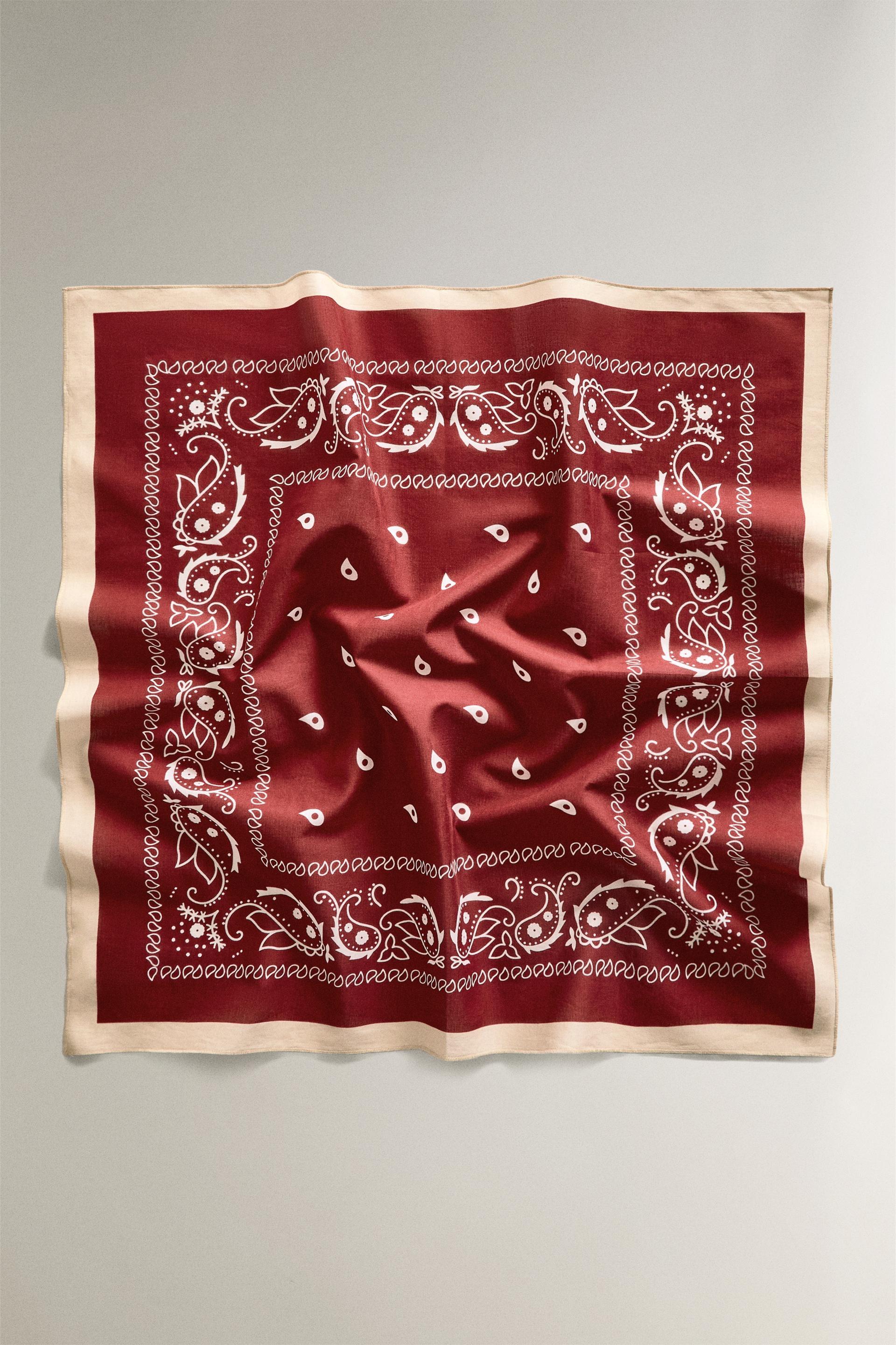 PAISLEY COTTON PET BANDANA by ZARA