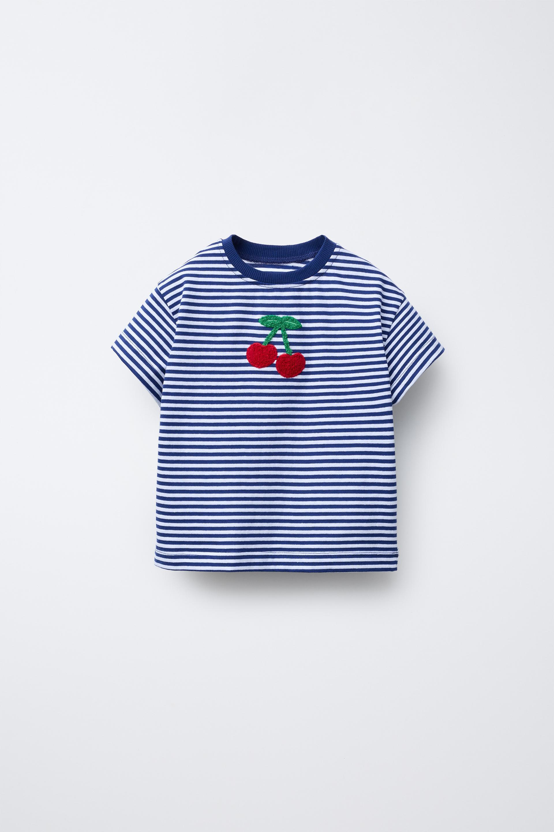 PATCH STRIPED T-SHIRT by ZARA