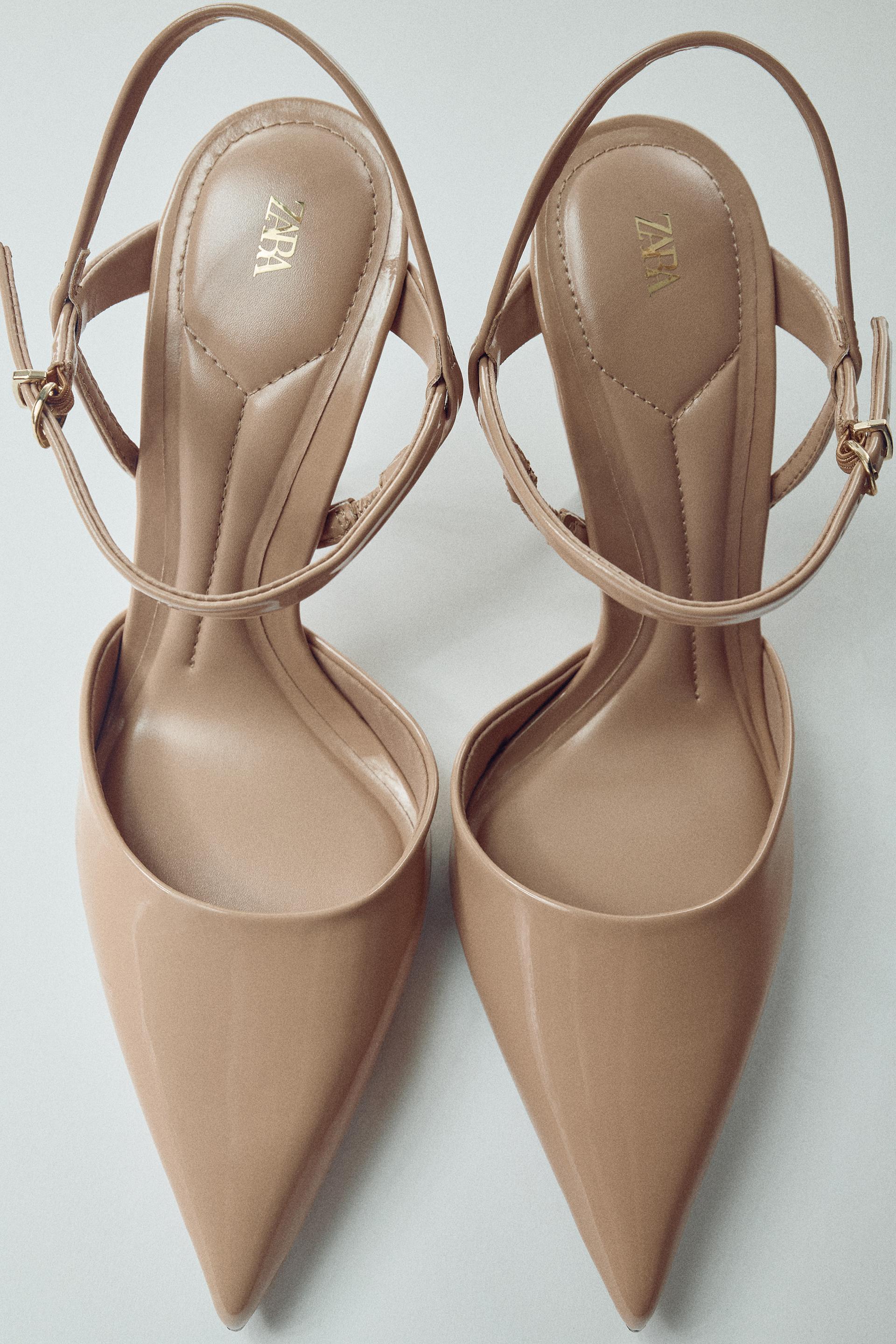 PATENT SLINGBACK HEELS by ZARA