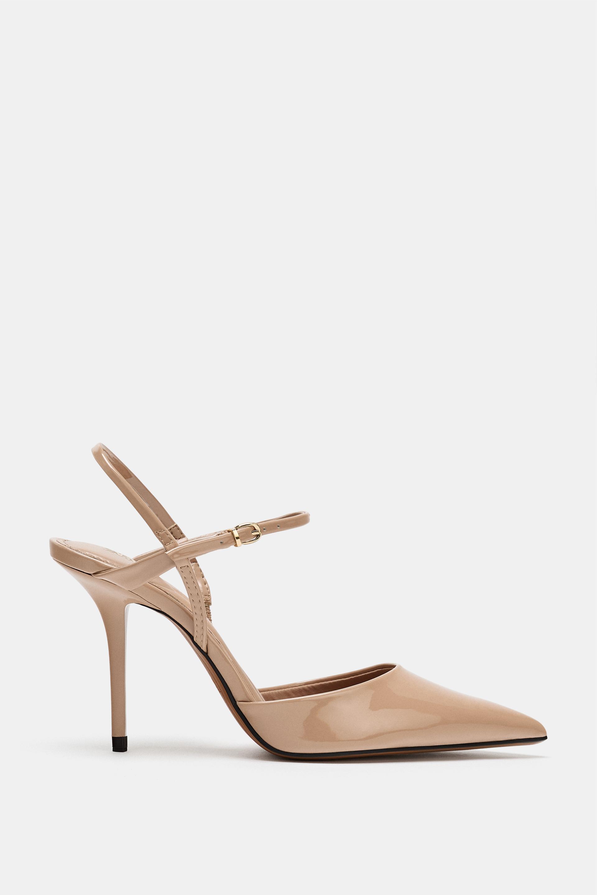 PATENT SLINGBACK HEELS by ZARA