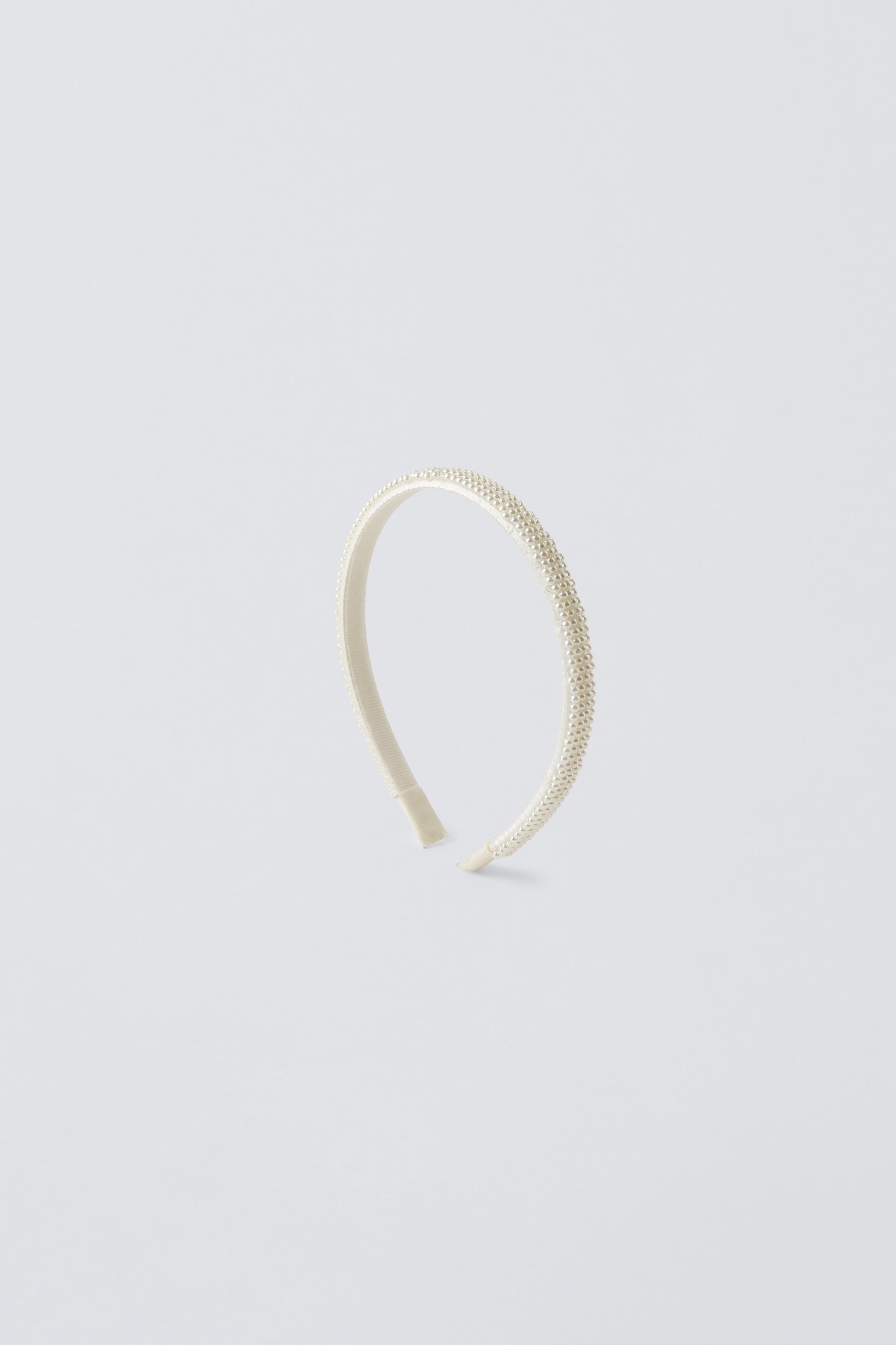 PEARL HEADBAND by ZARA