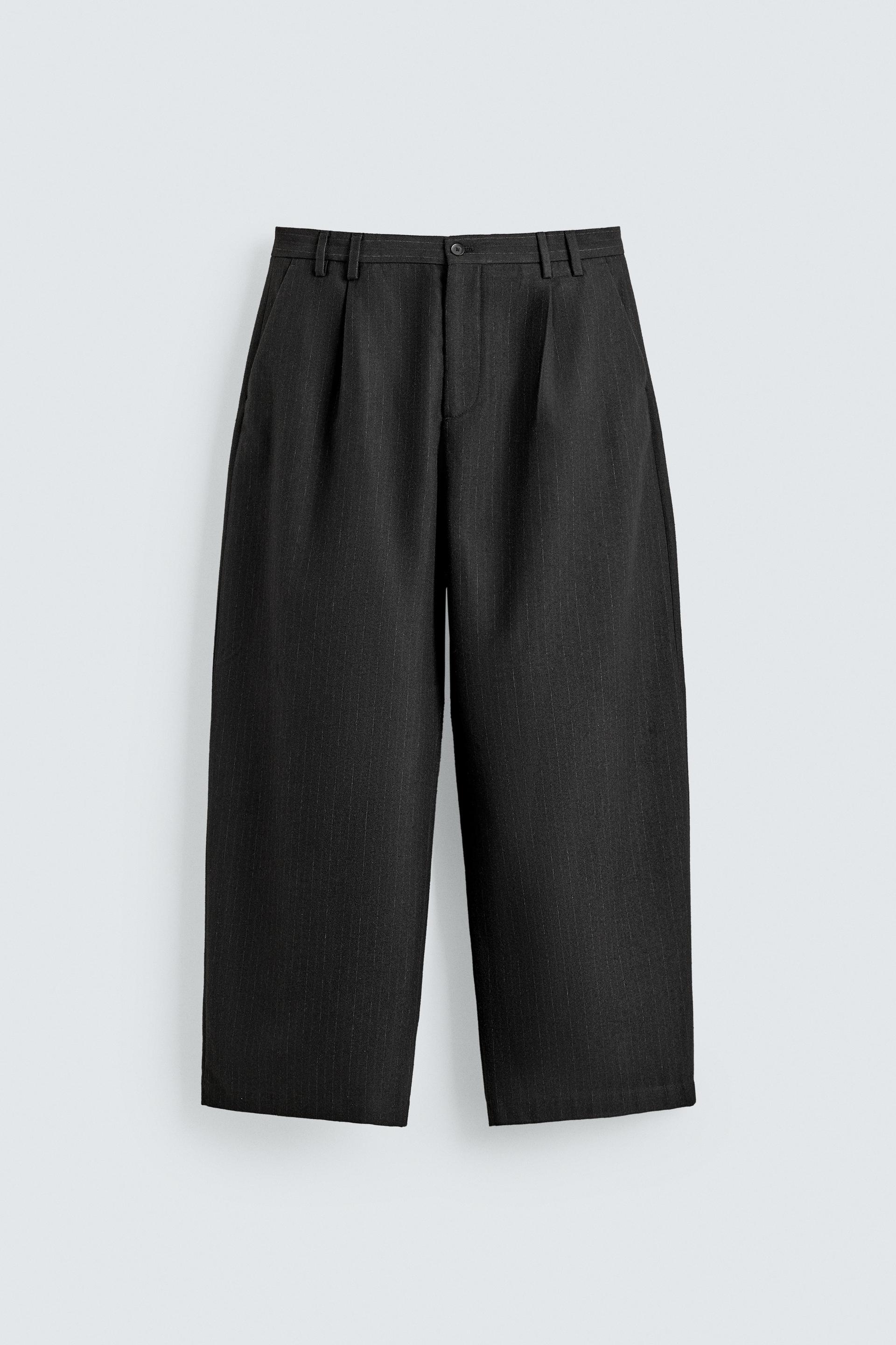 PINSTRIPE SUIT PLEATED PANTS by ZARA