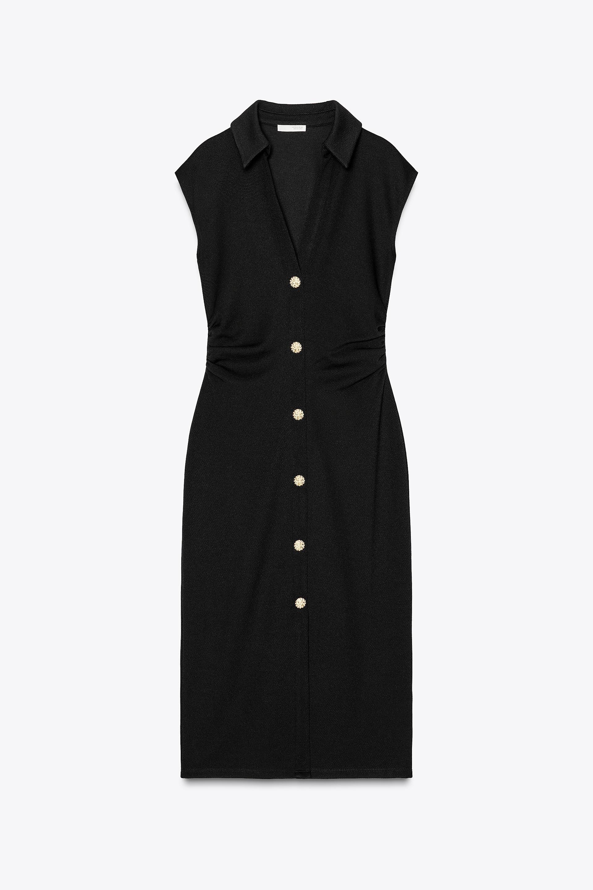 PIQUÉ SHIRT DRESS by ZARA