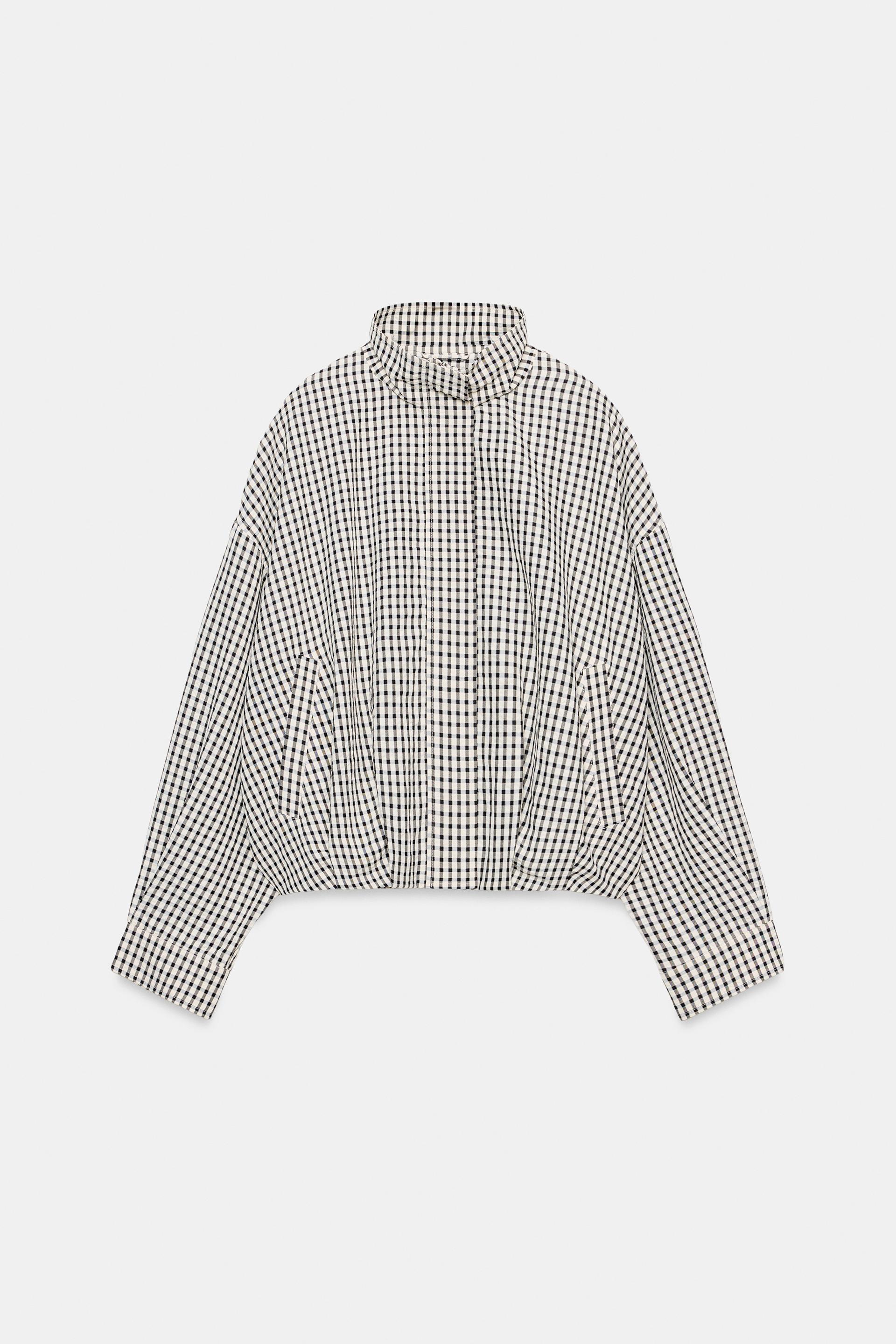 PLAID BOMBER JACKET by ZARA