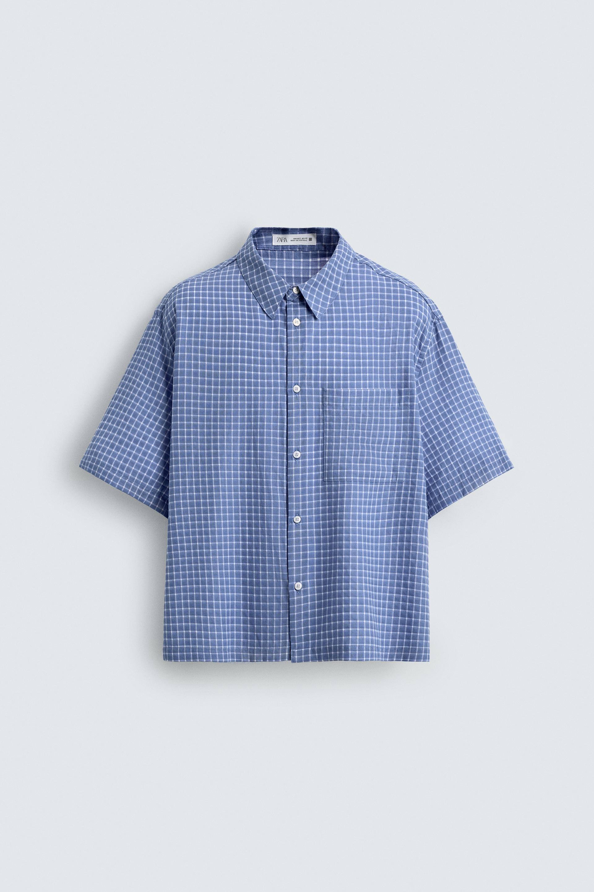 PLAID BOXY FIT SHIRT by ZARA