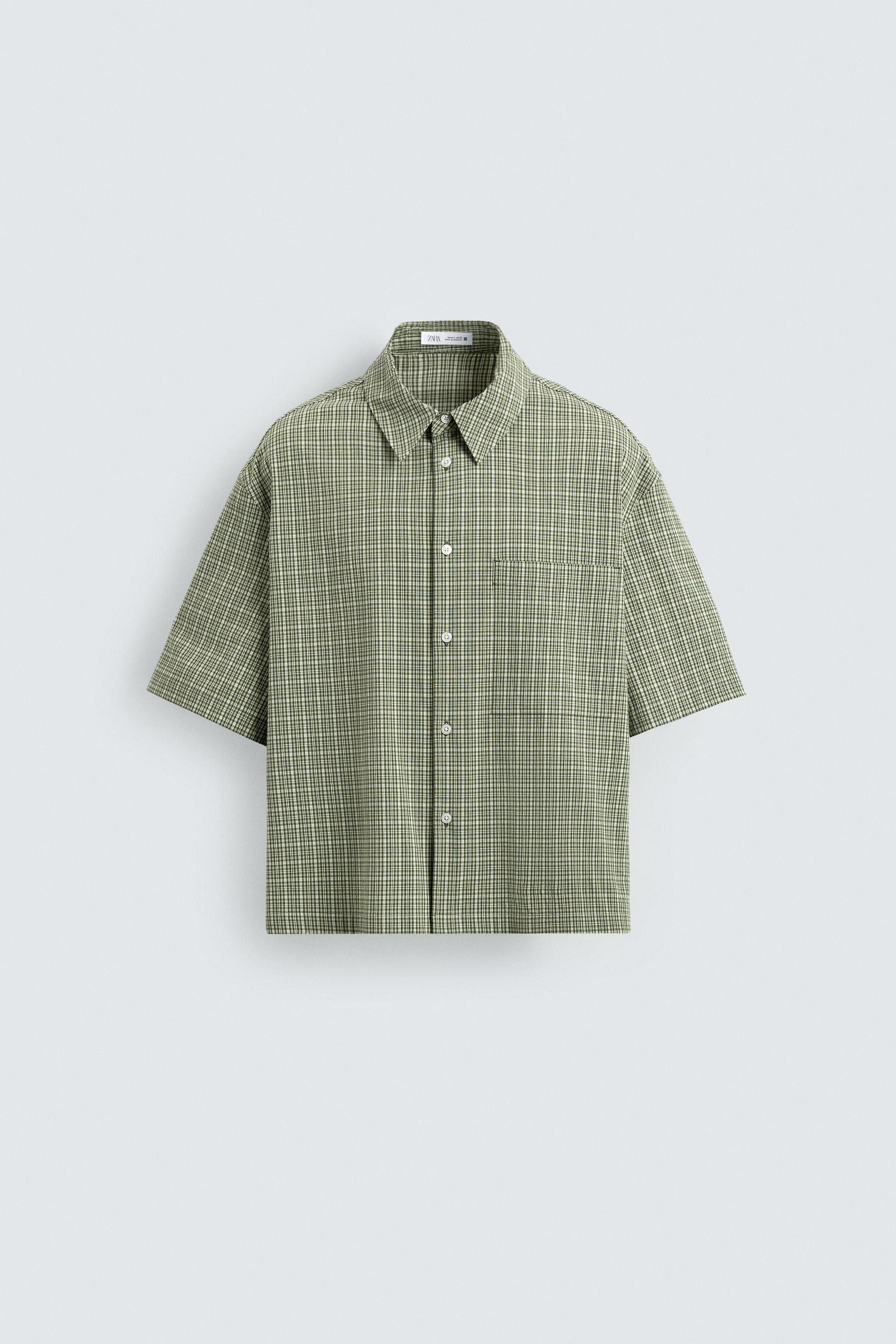 PLAID BOXY FIT SHIRT by ZARA