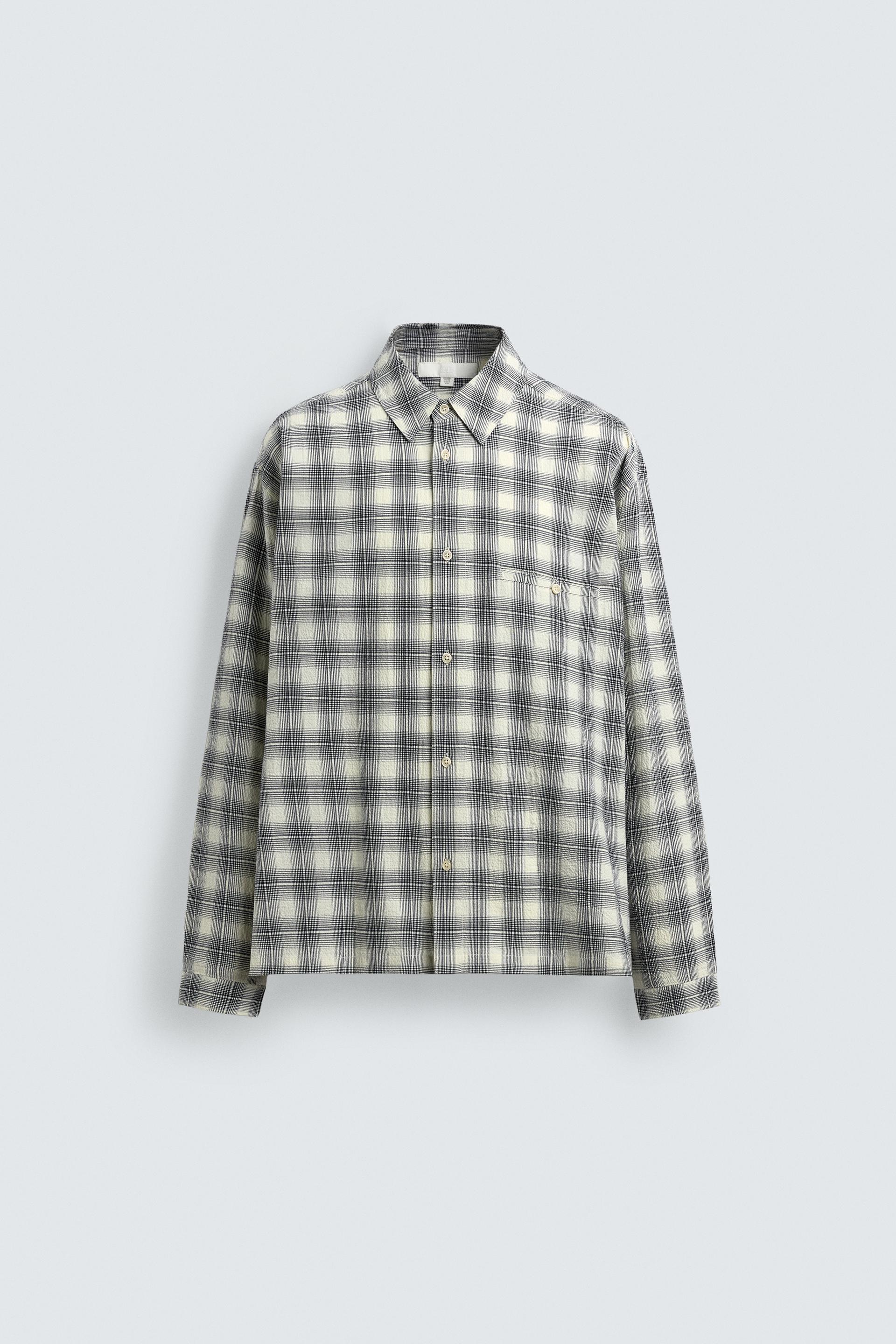 PLAID BOXY FIT SHIRT by ZARA