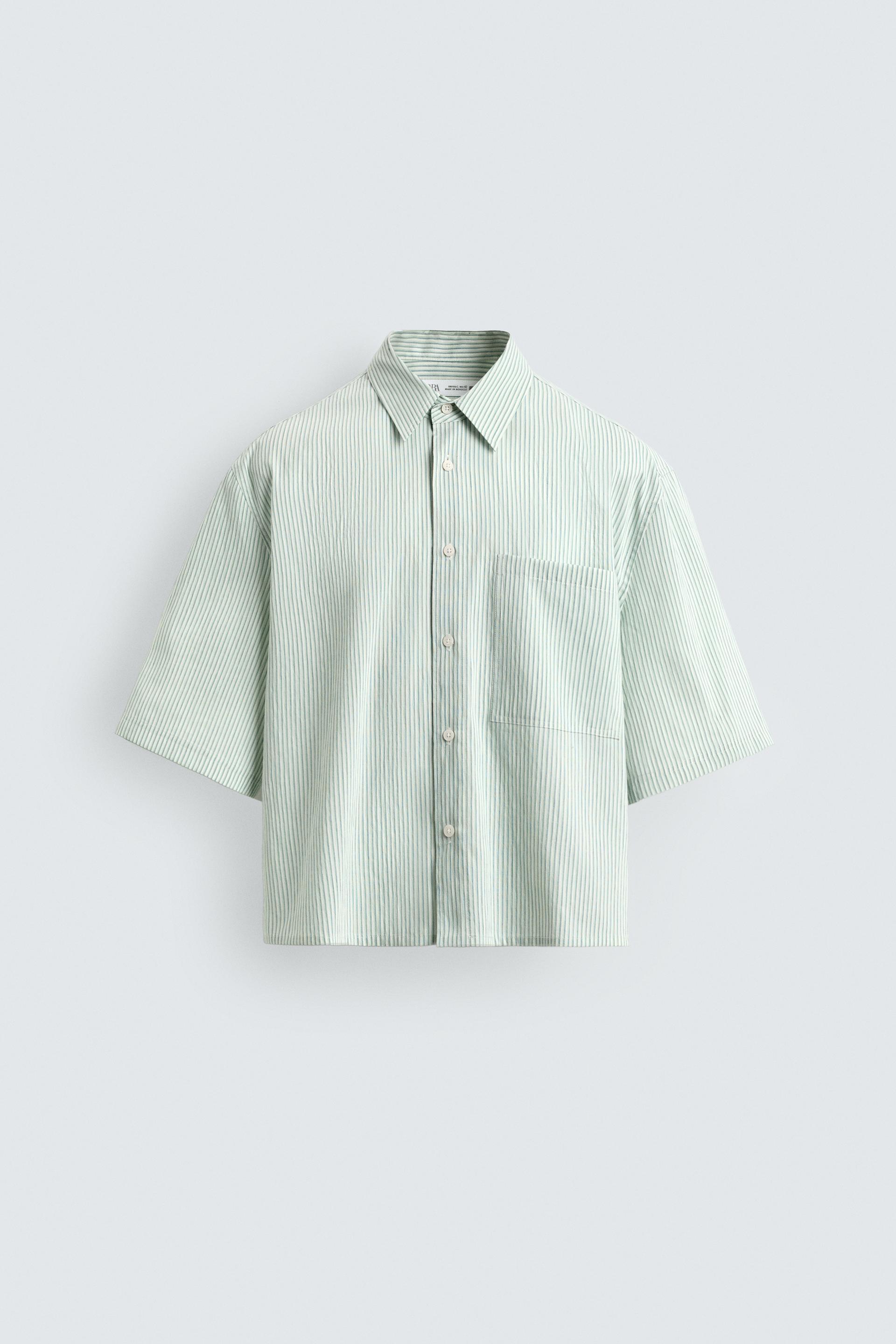 PLAID CROPPED FIT SHIRT by ZARA