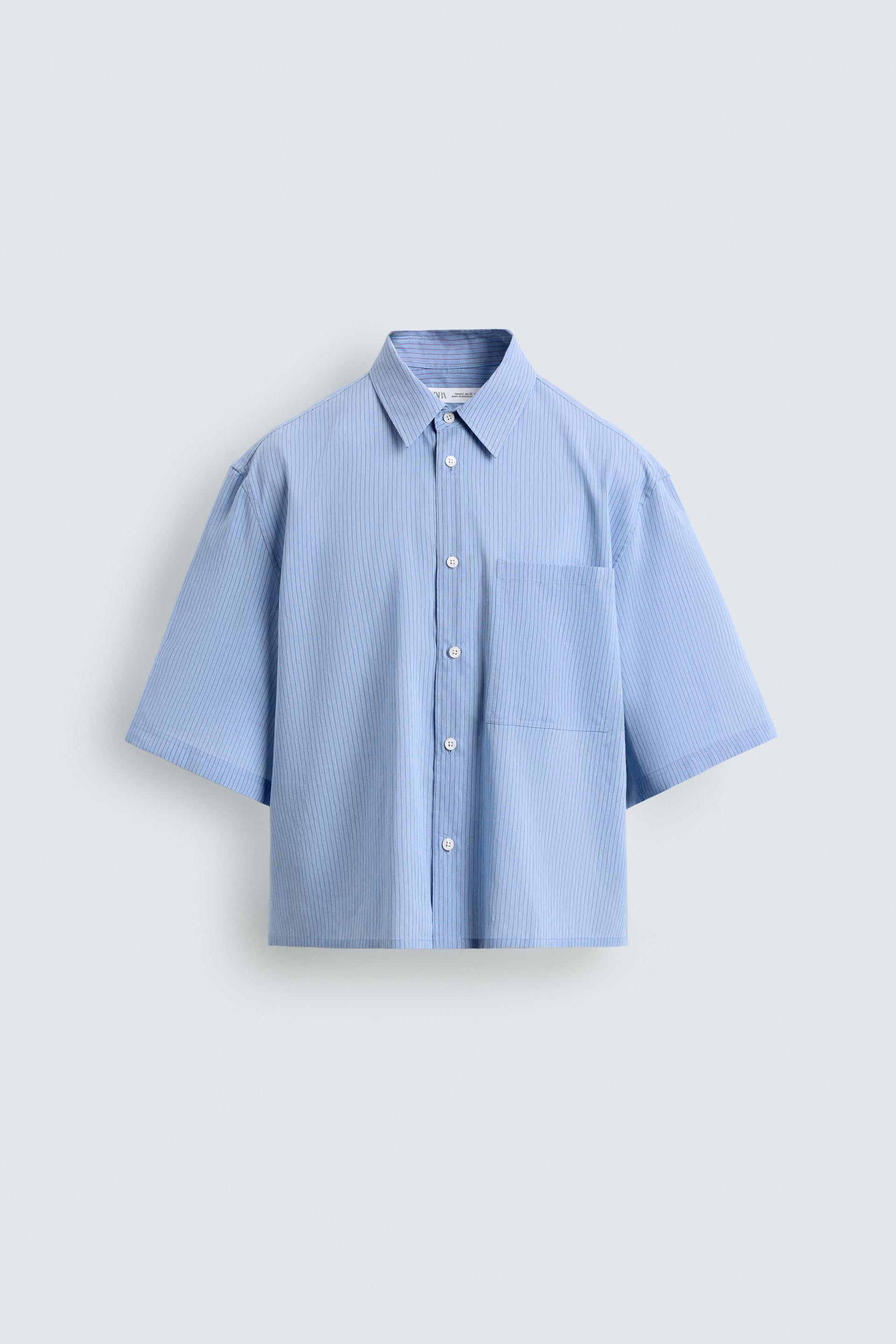 PLAID CROPPED FIT SHIRT by ZARA