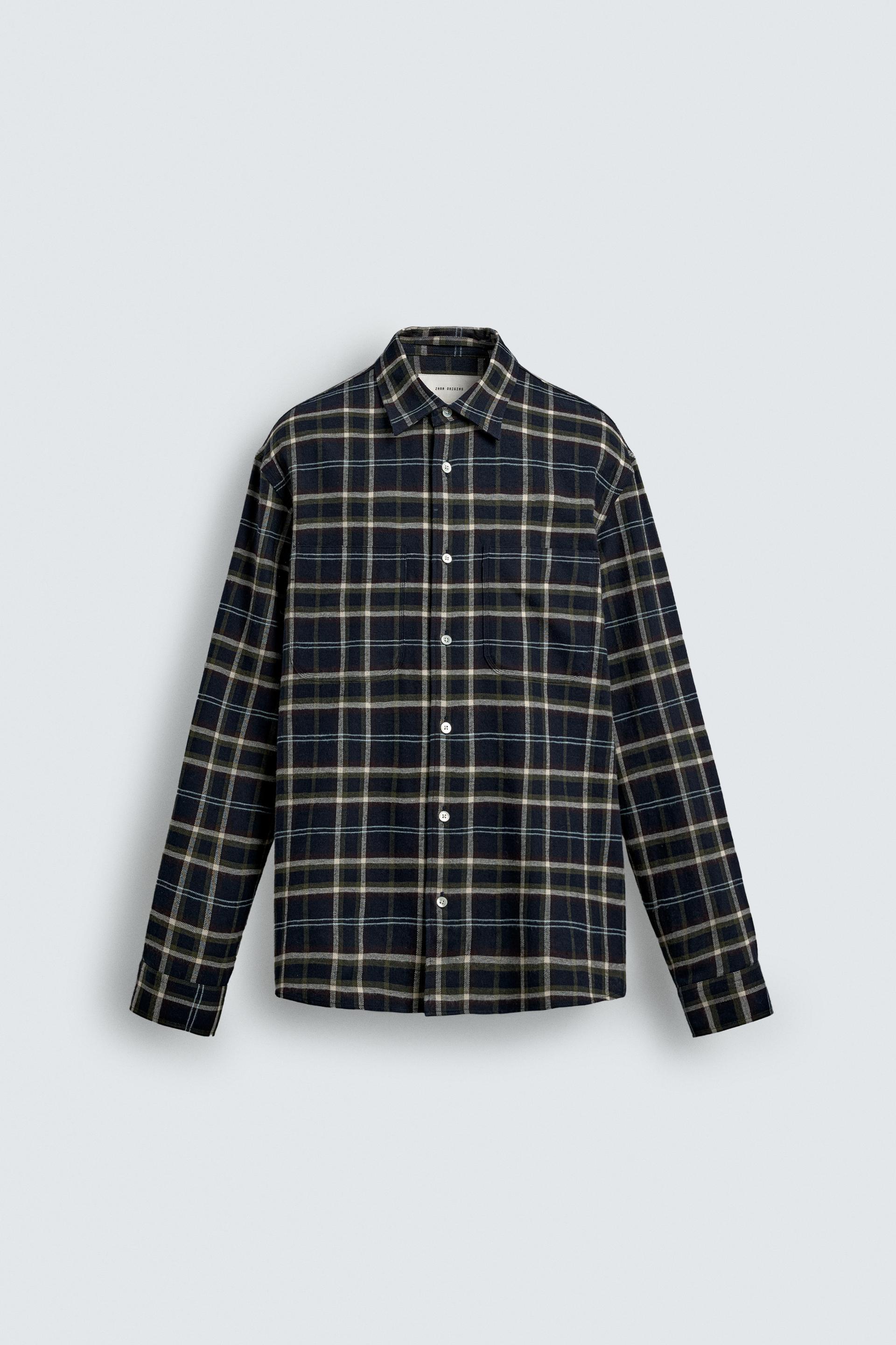 PLAID FLANNEL SHIRT by ZARA