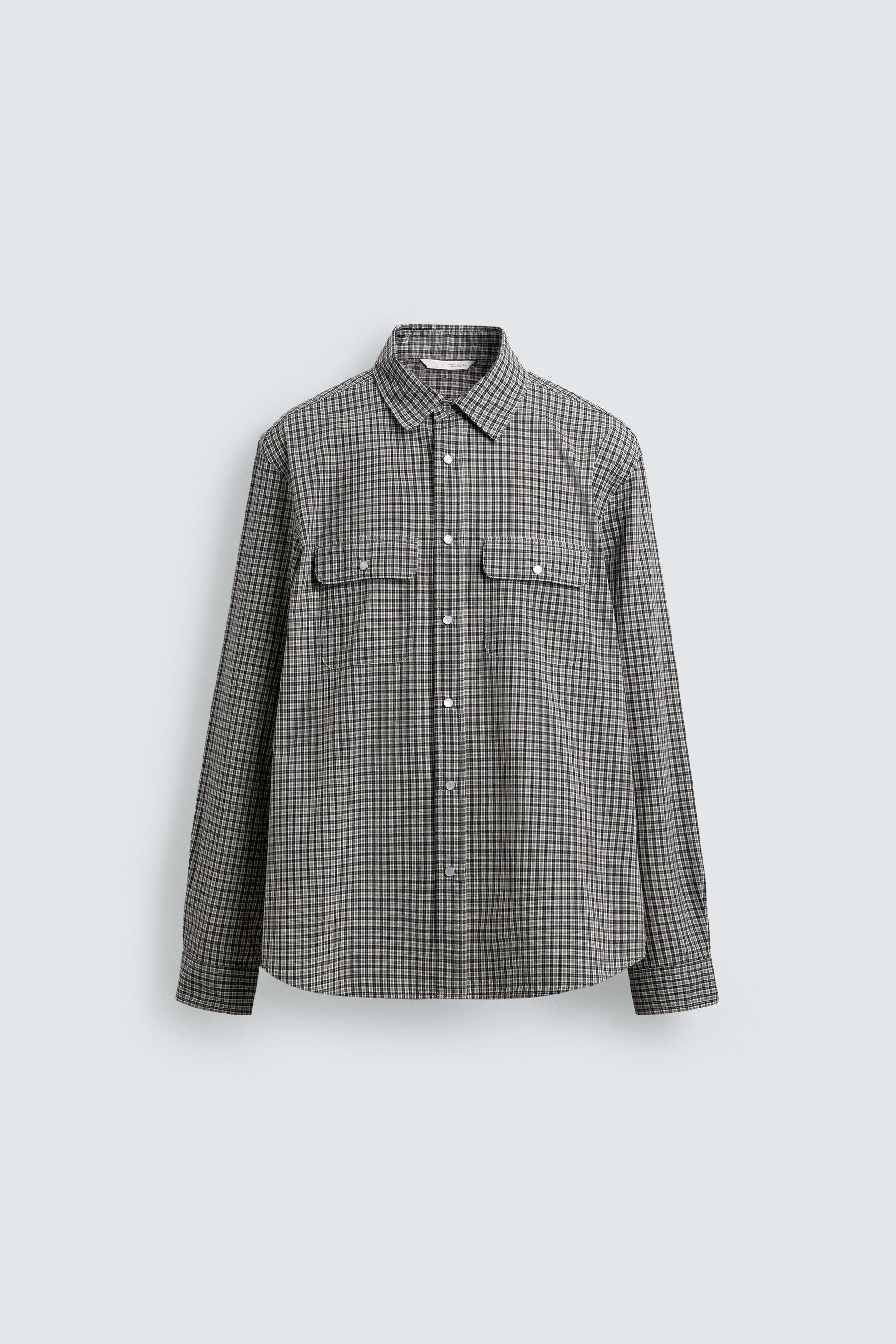 PLAID SHIRT WITH POCKETS by ZARA
