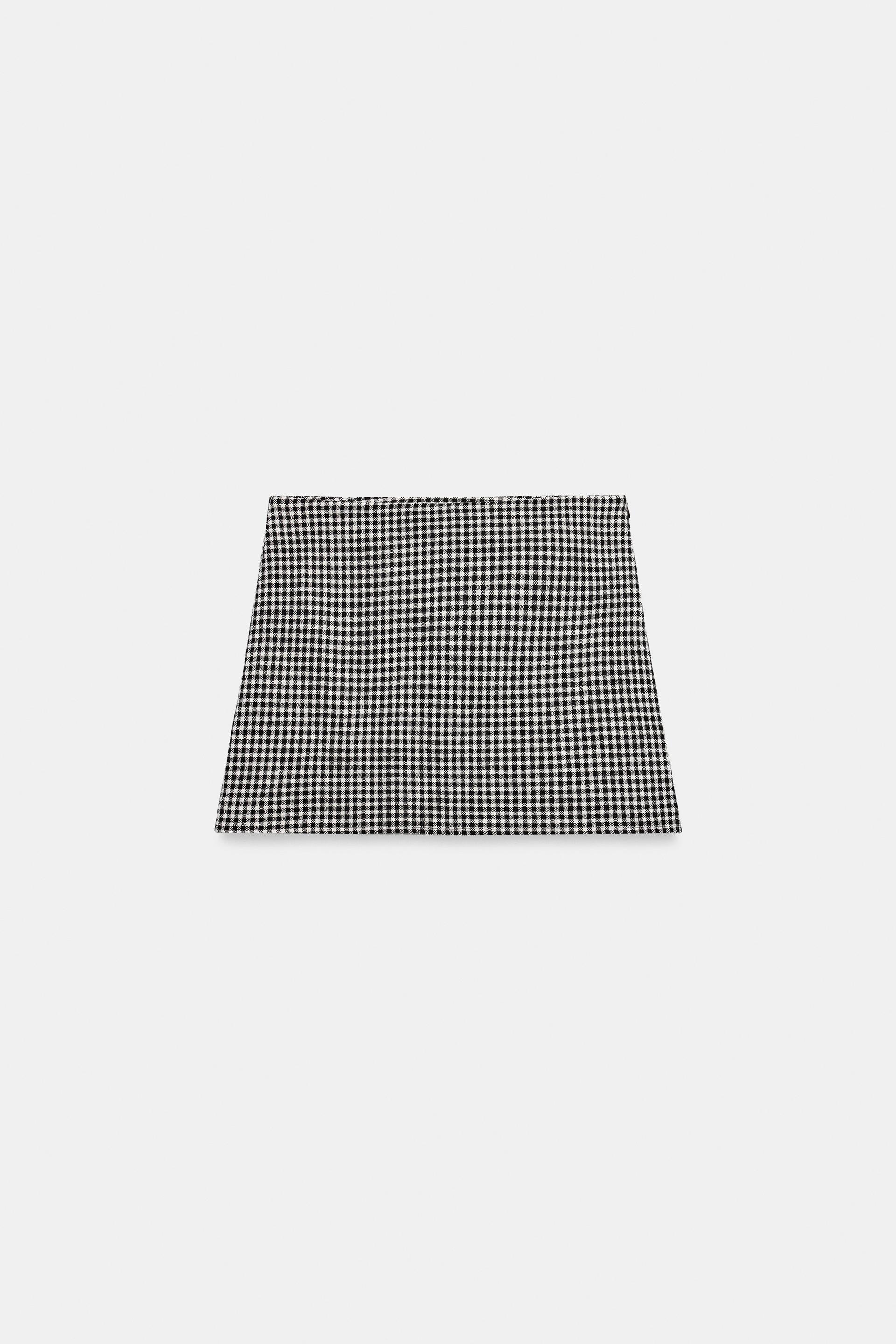 PLAID SKORT by ZARA