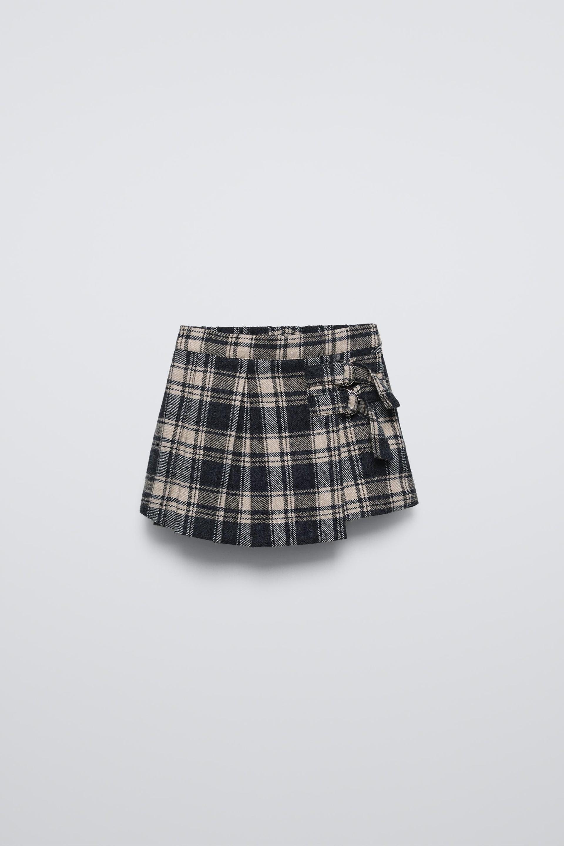 PLAID SKORT by ZARA